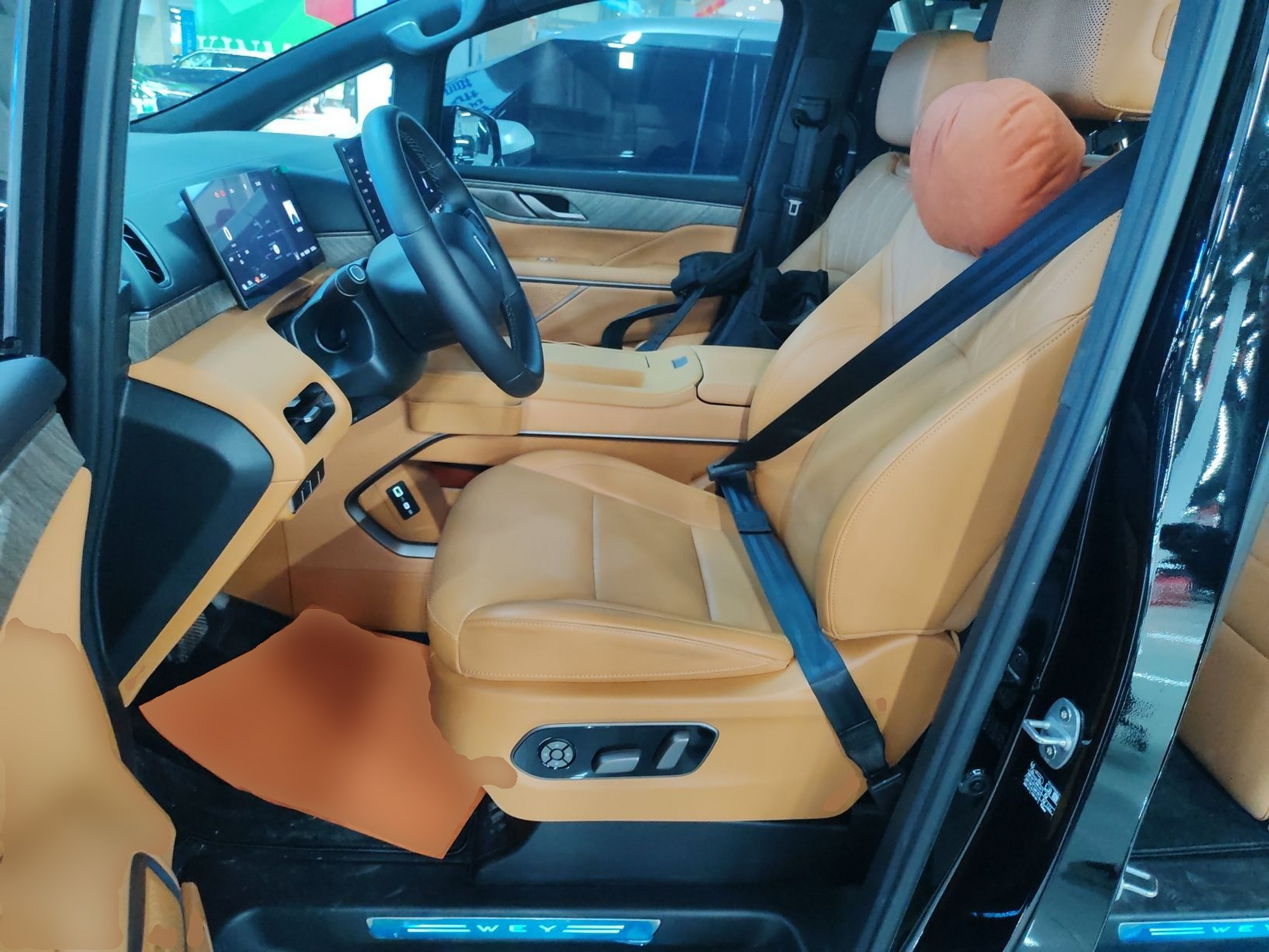 Переднее сиденье в автомобиле