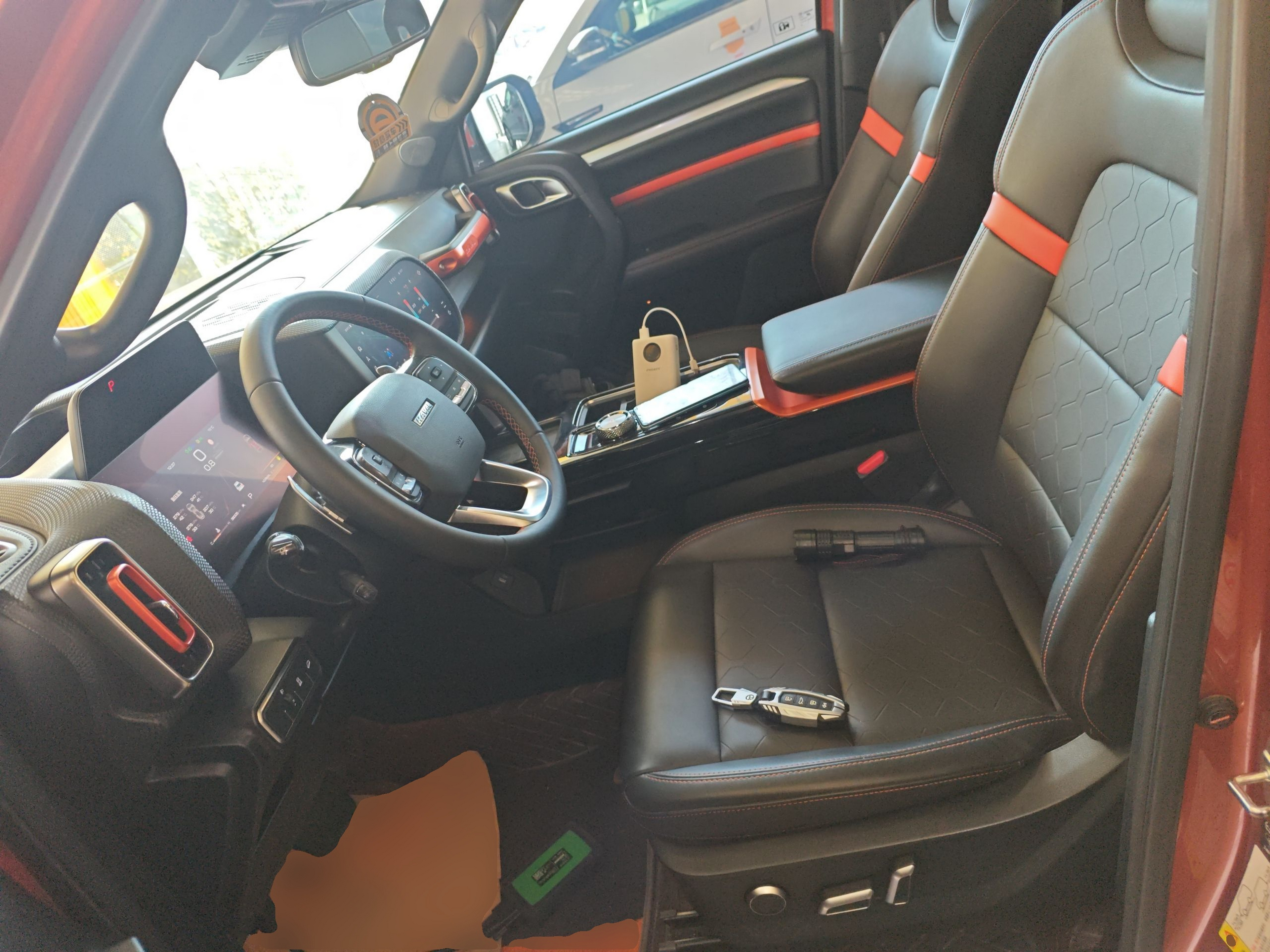 Переднее сиденье в автомобиле