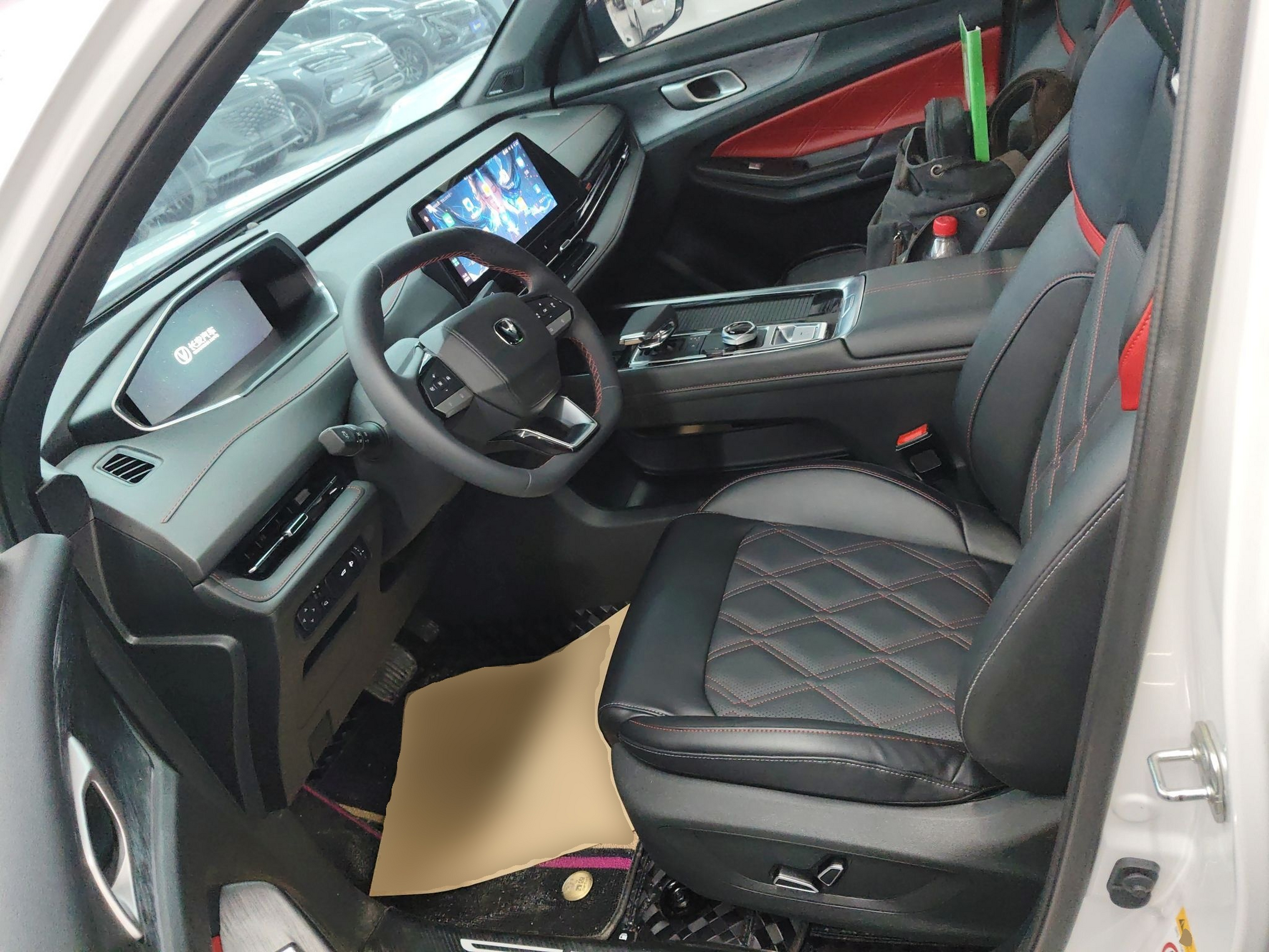 Переднее сиденье в автомобиле