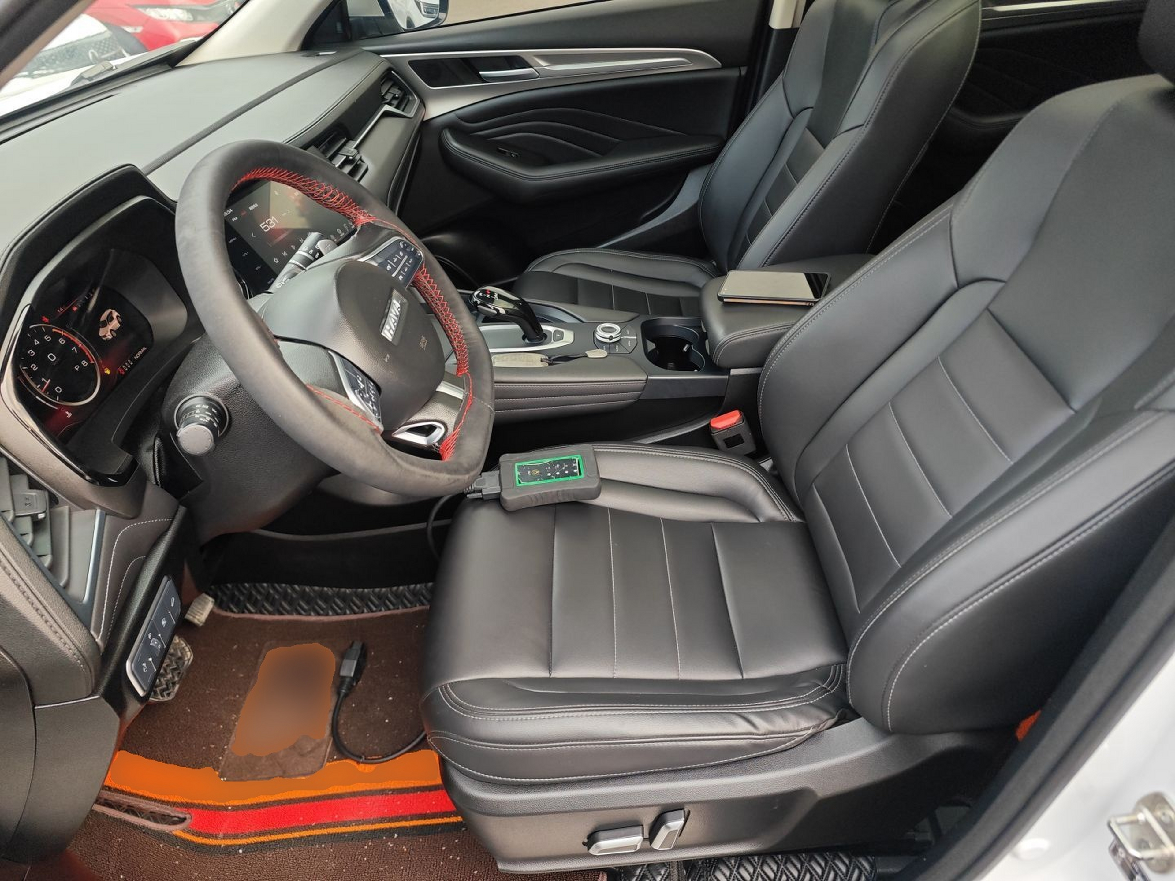 Переднее сиденье в автомобиле