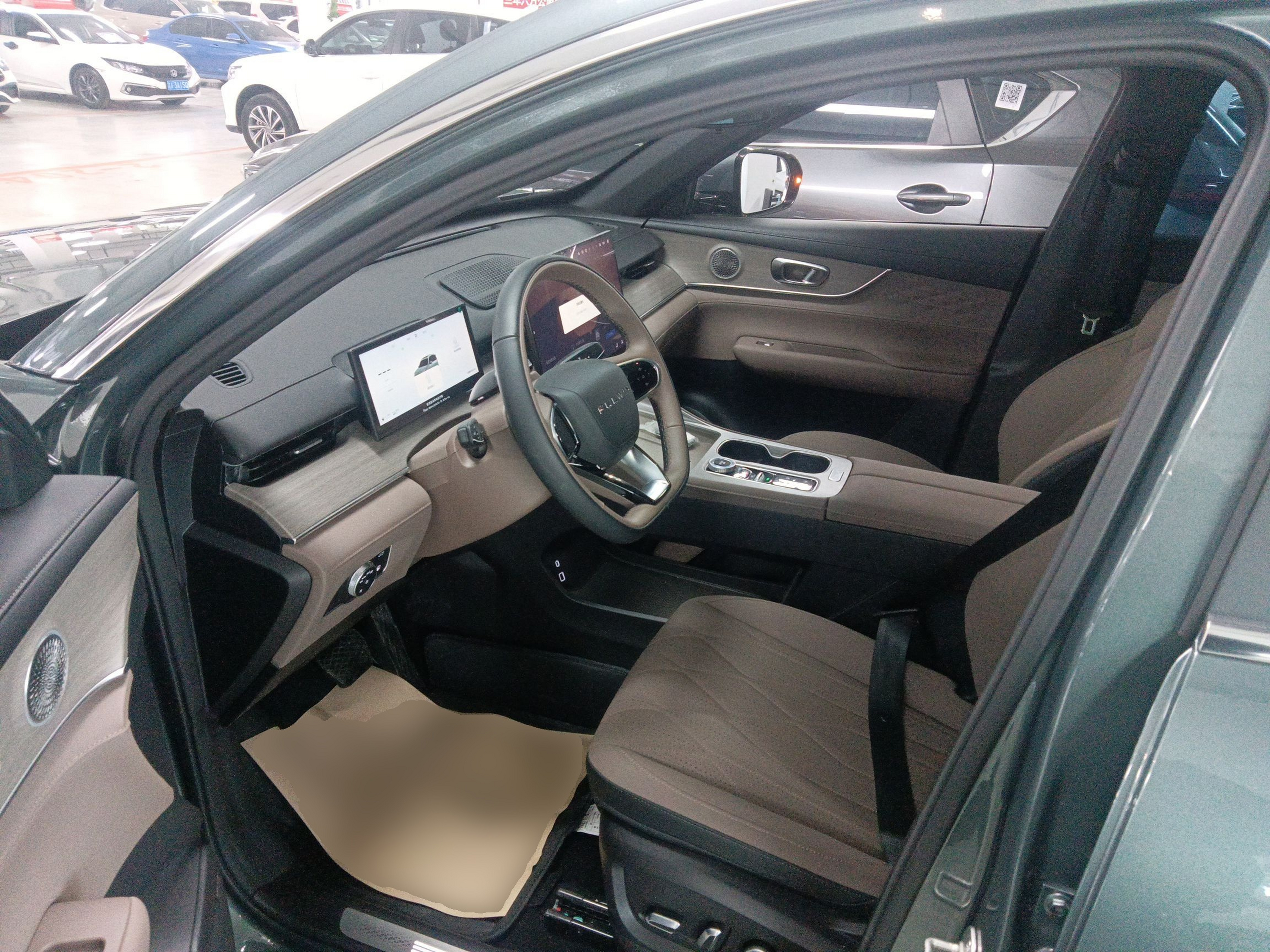 Переднее сиденье в автомобиле