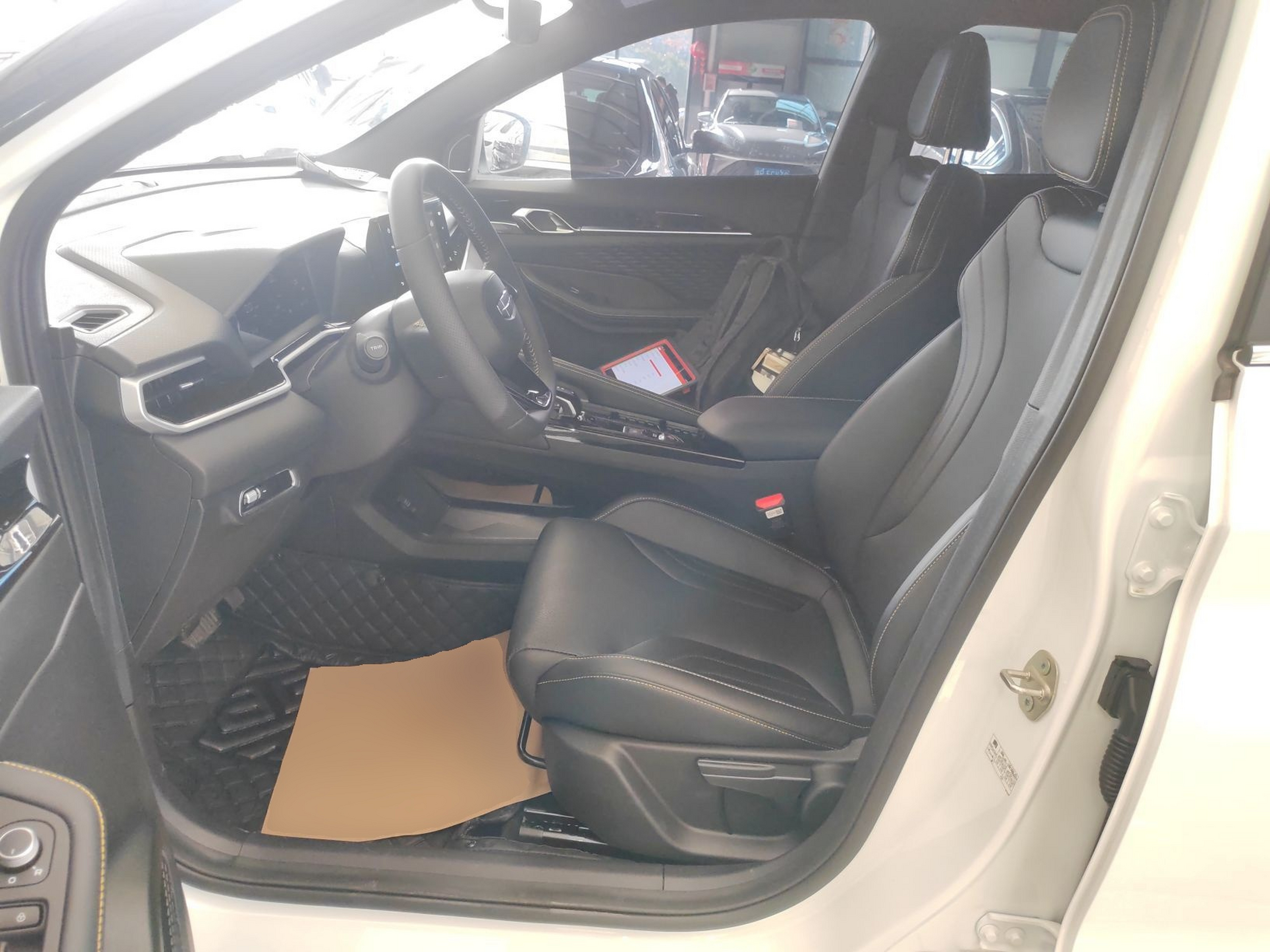 Переднее сиденье в автомобиле