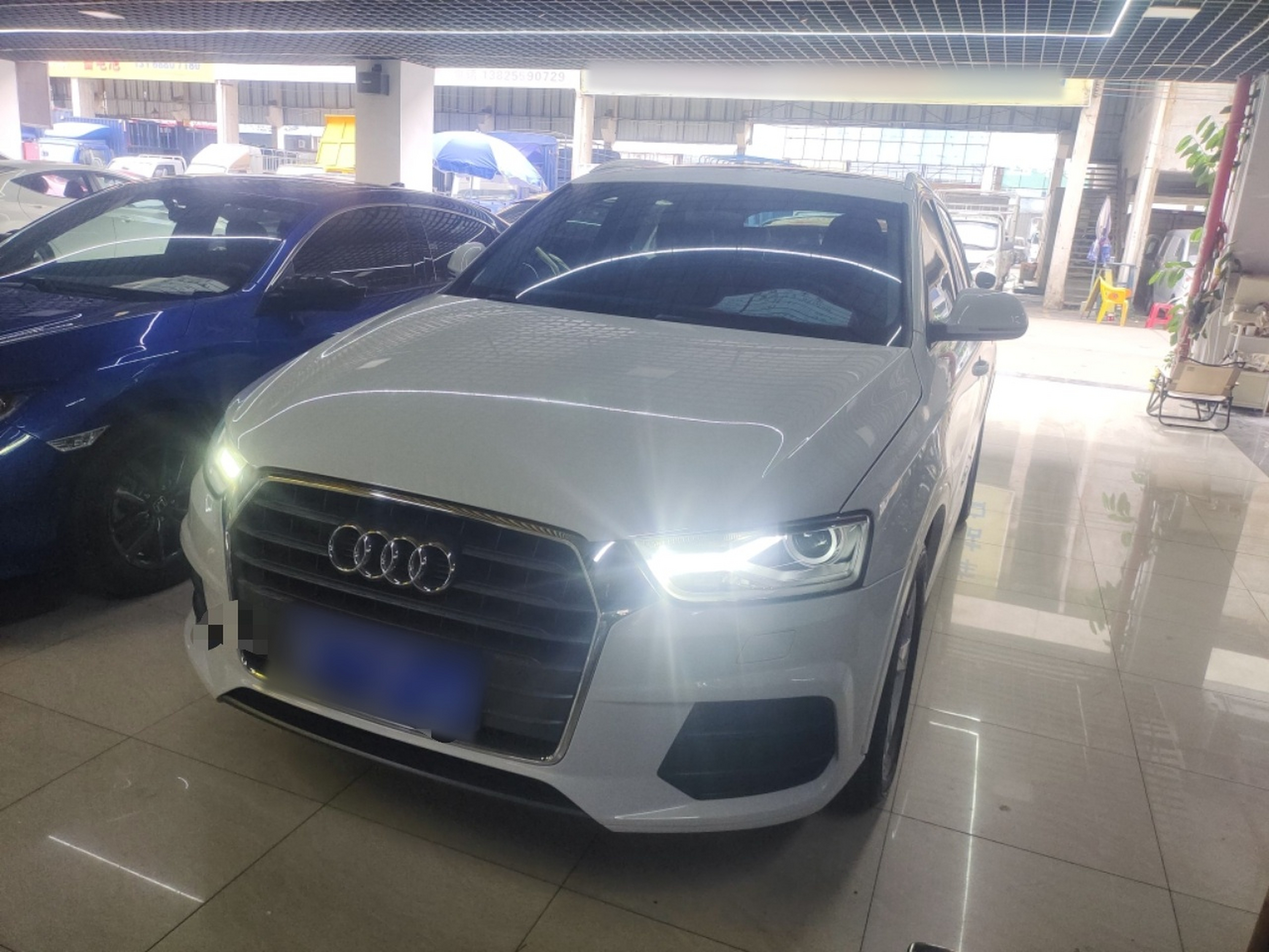 Под передней частью автомобиля