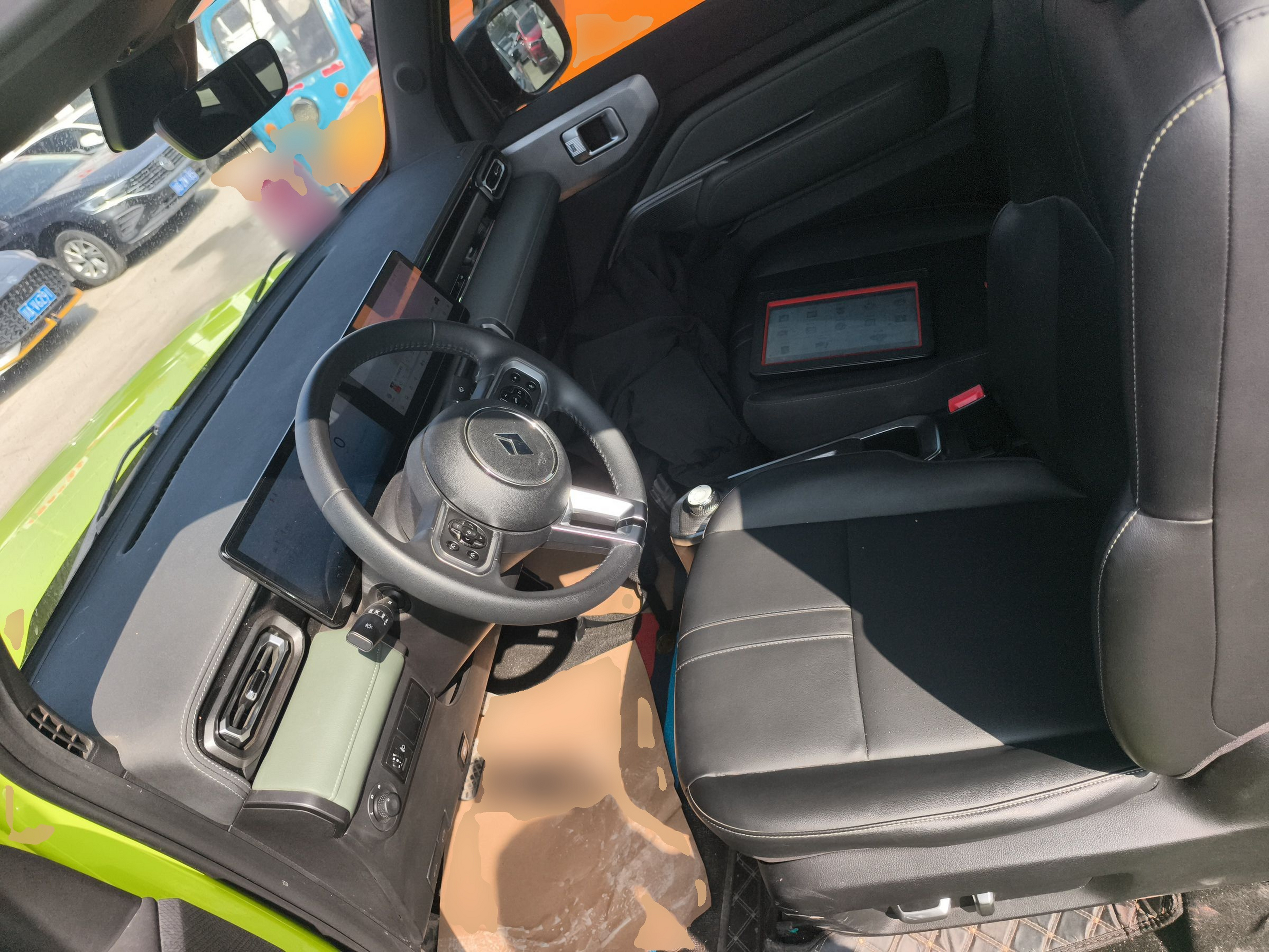 Переднее сиденье в автомобиле