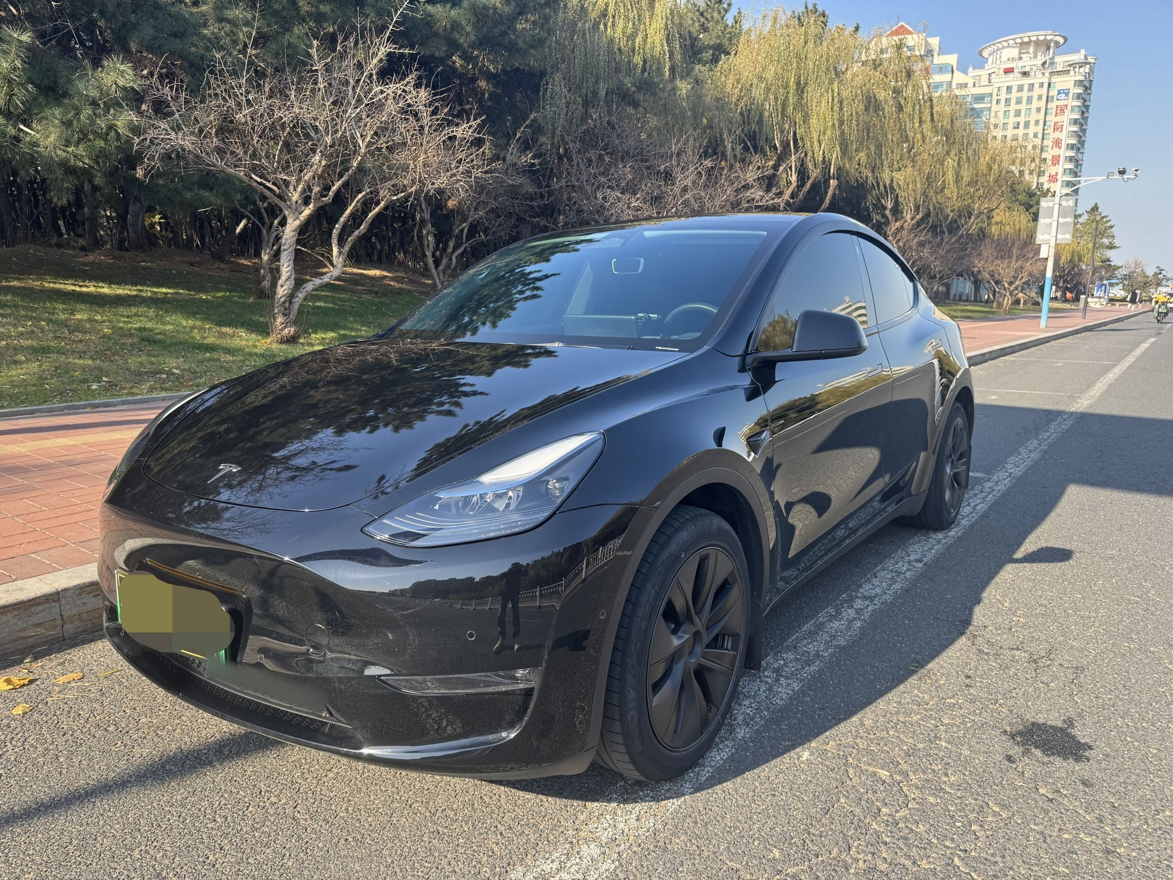 Под передней частью автомобиля