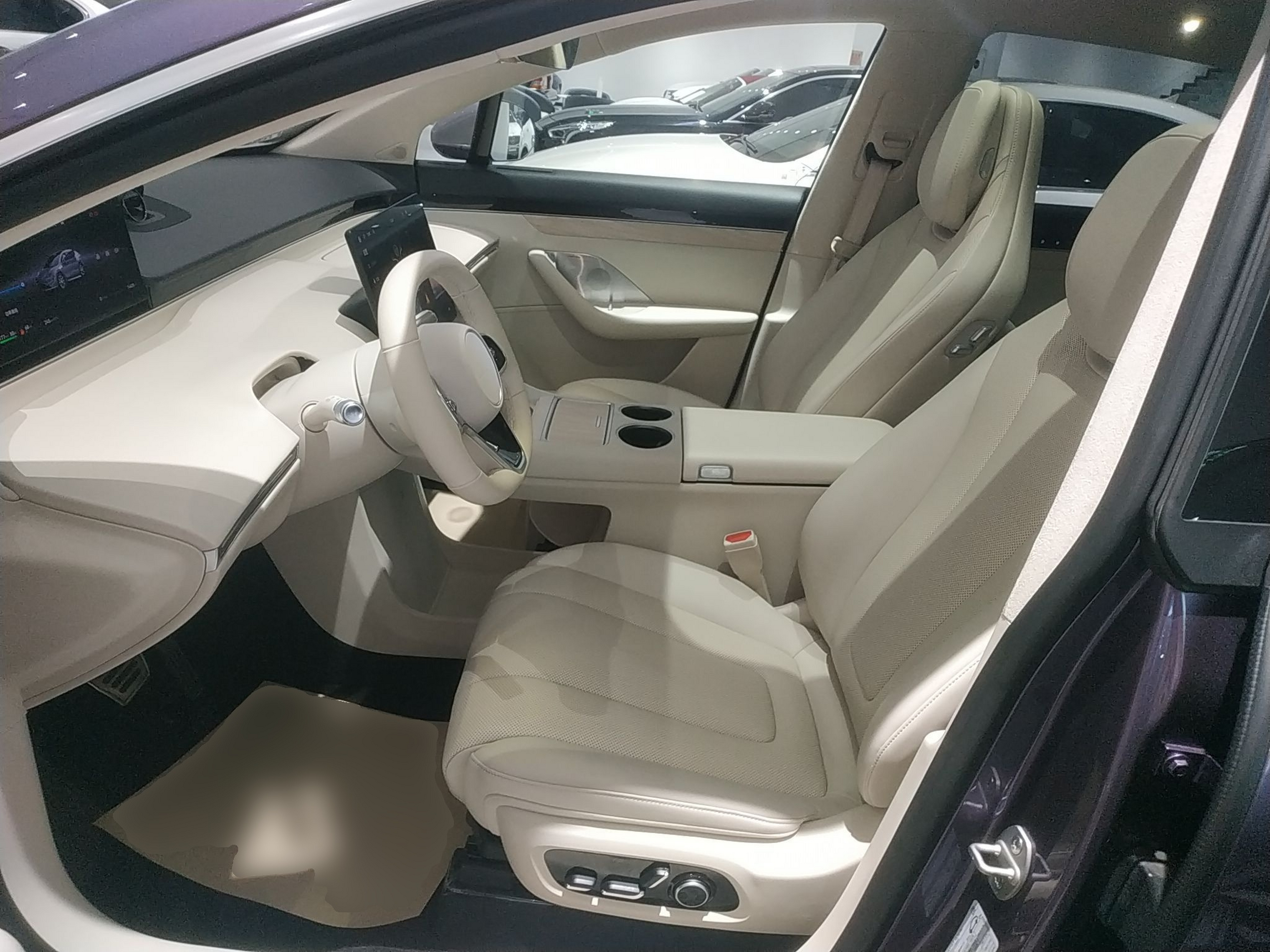 Переднее сиденье в автомобиле