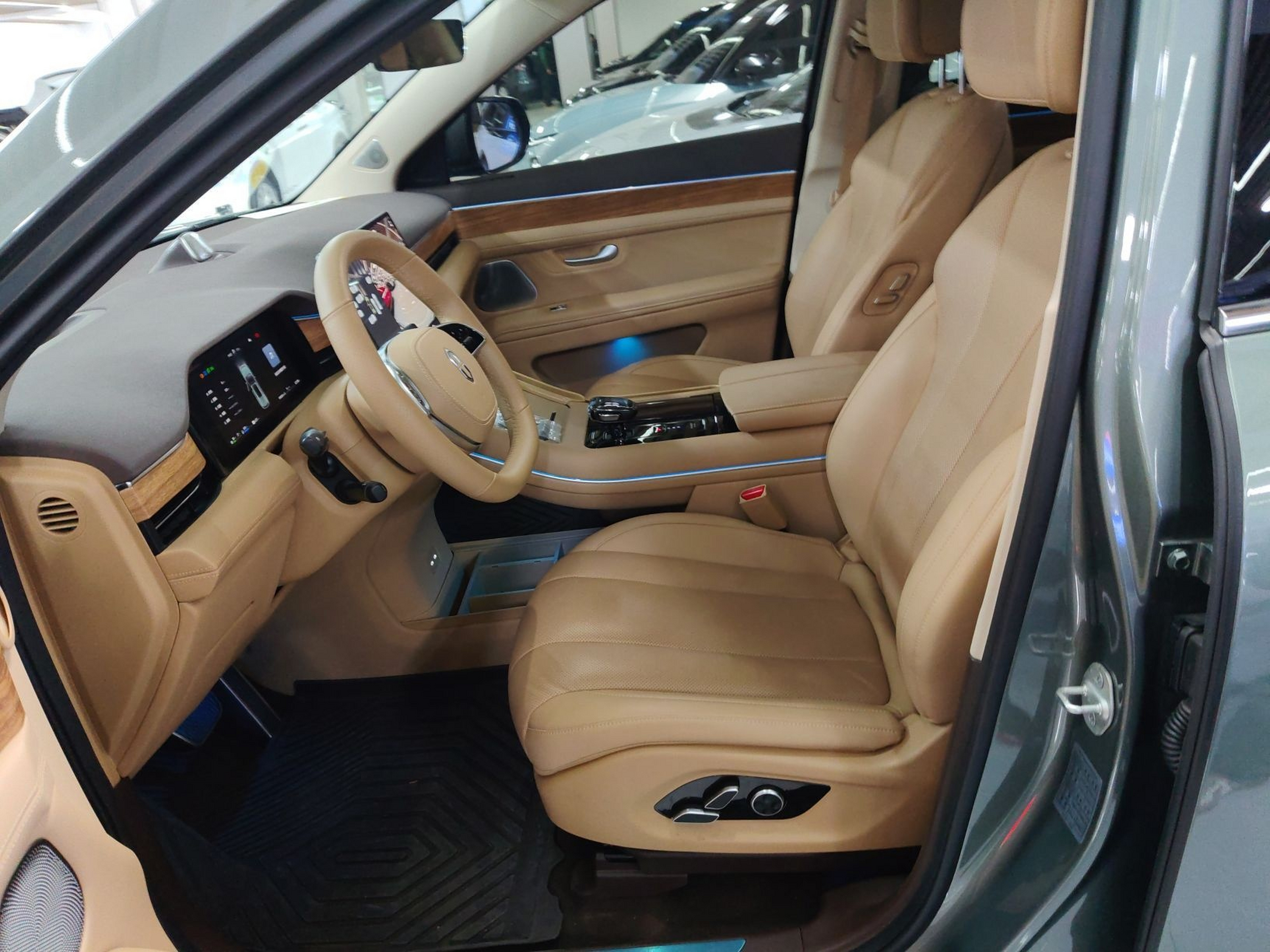 Переднее сиденье в автомобиле