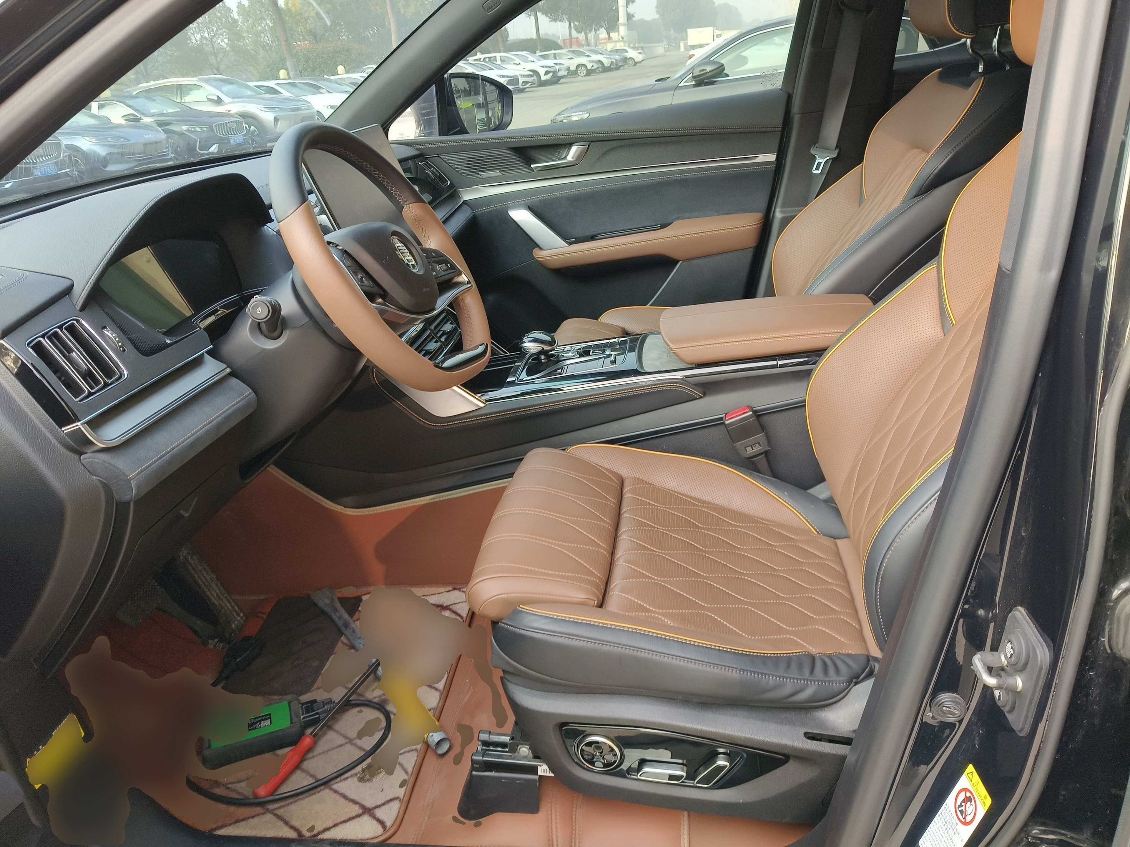 Переднее сиденье в автомобиле