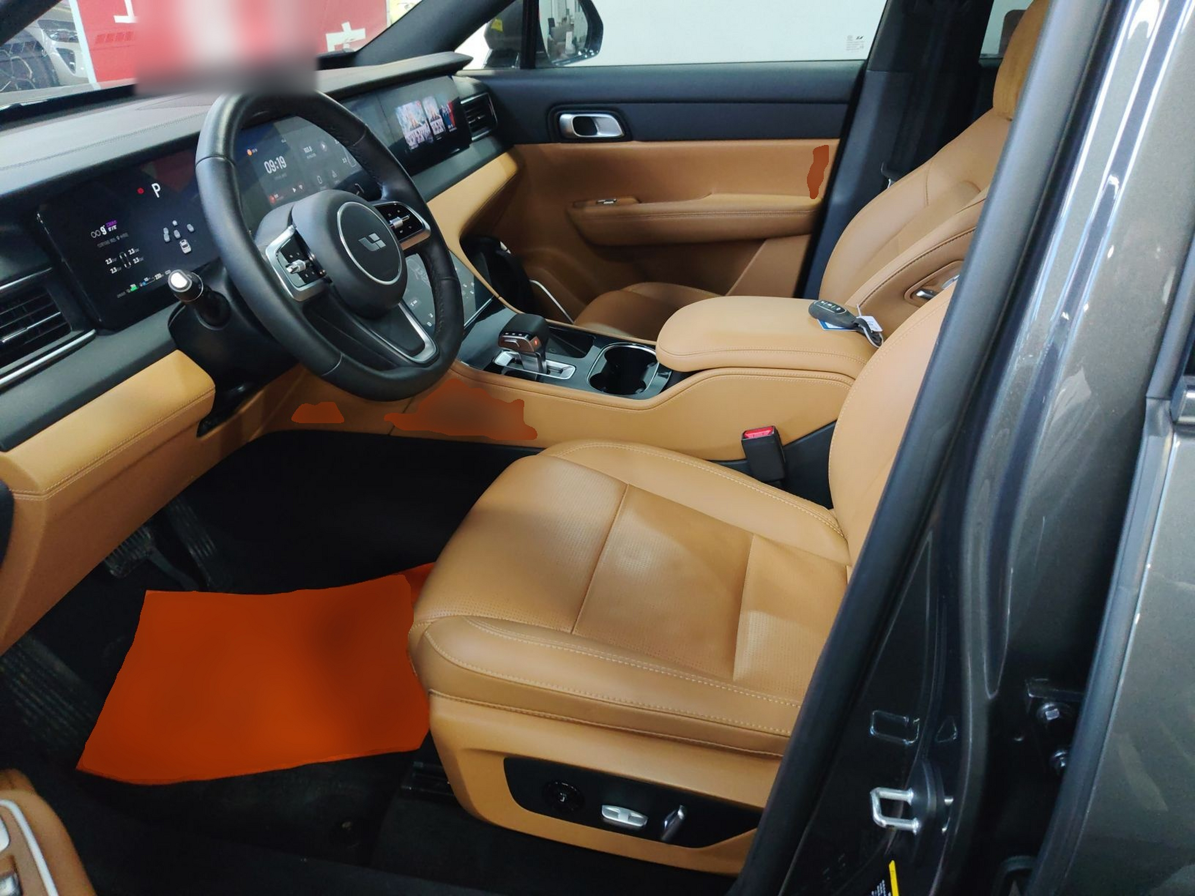 Переднее сиденье в автомобиле