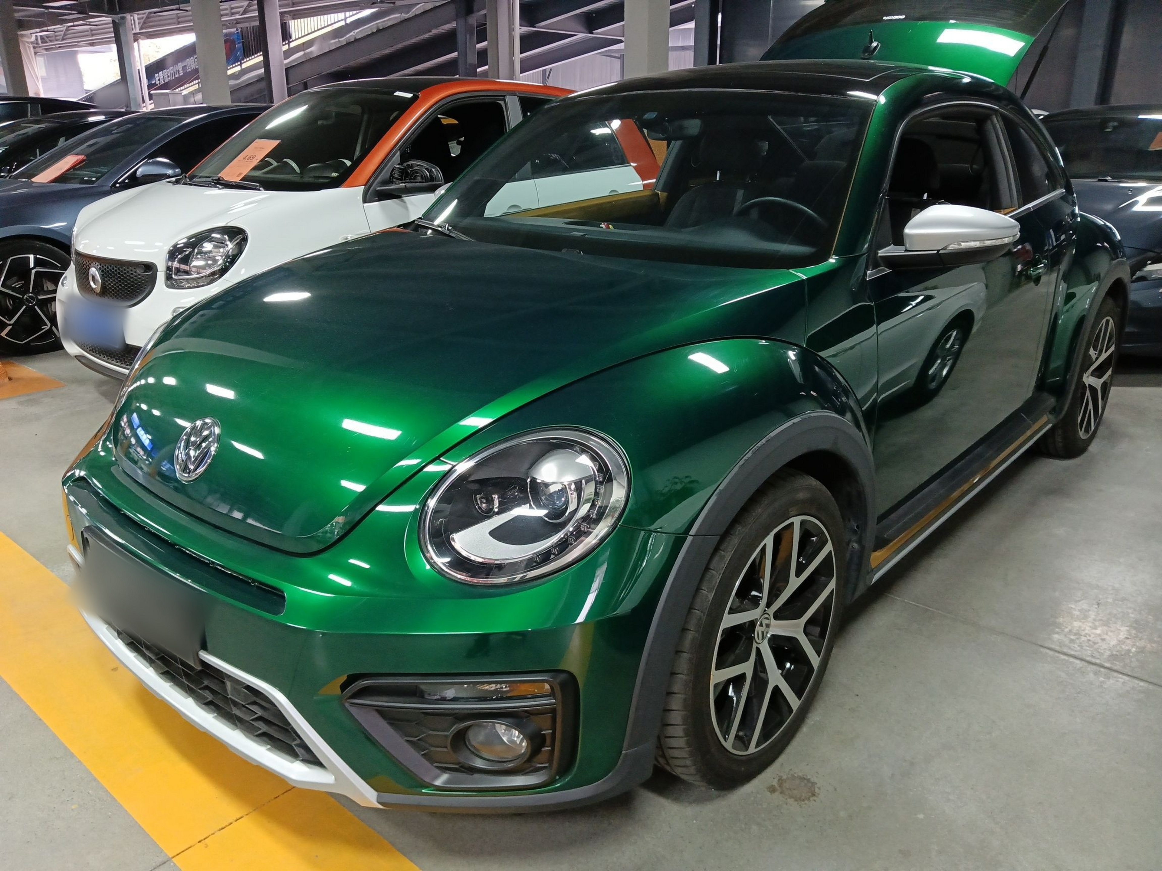 Под передней частью автомобиля