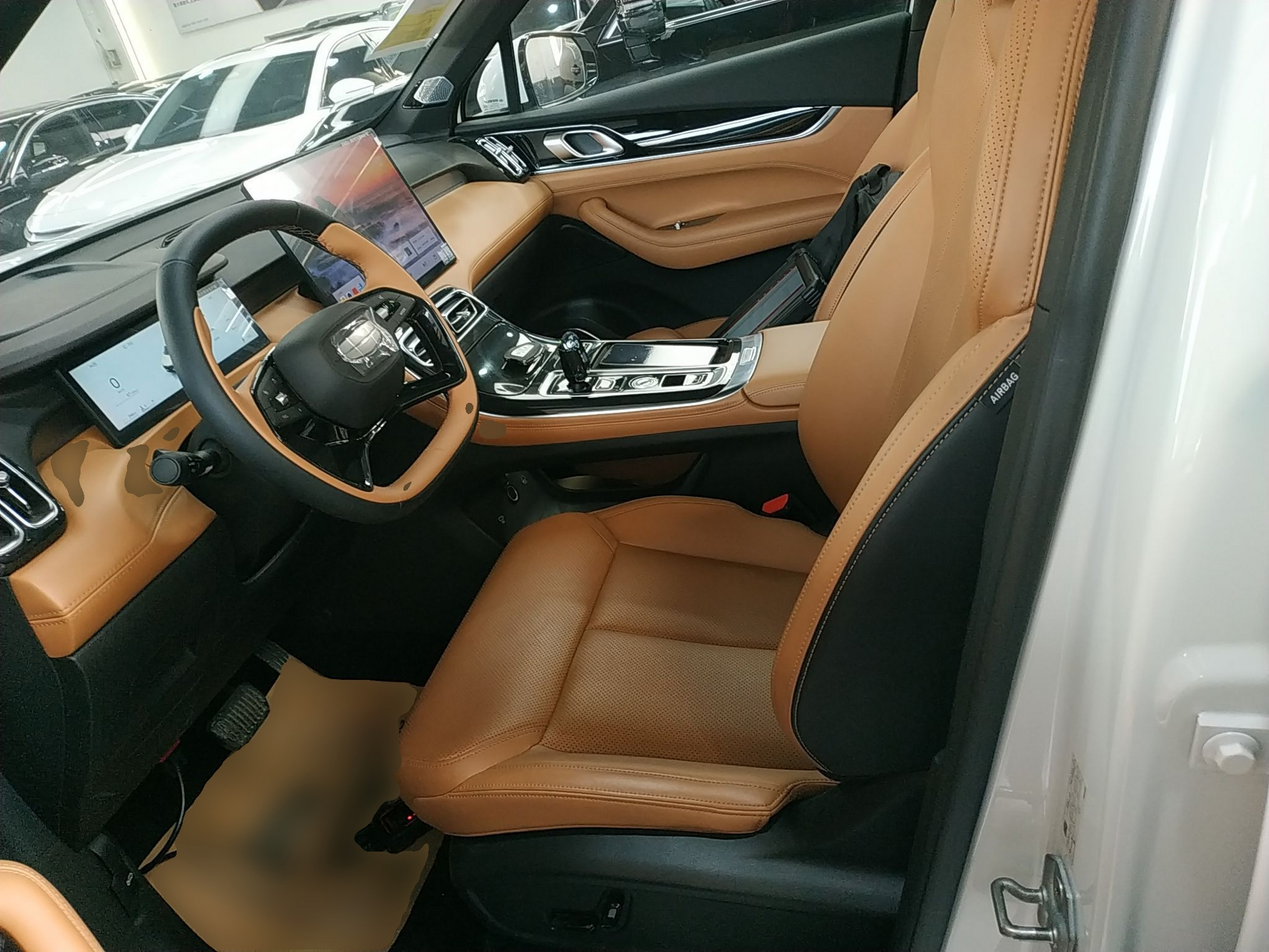 Переднее сиденье в автомобиле