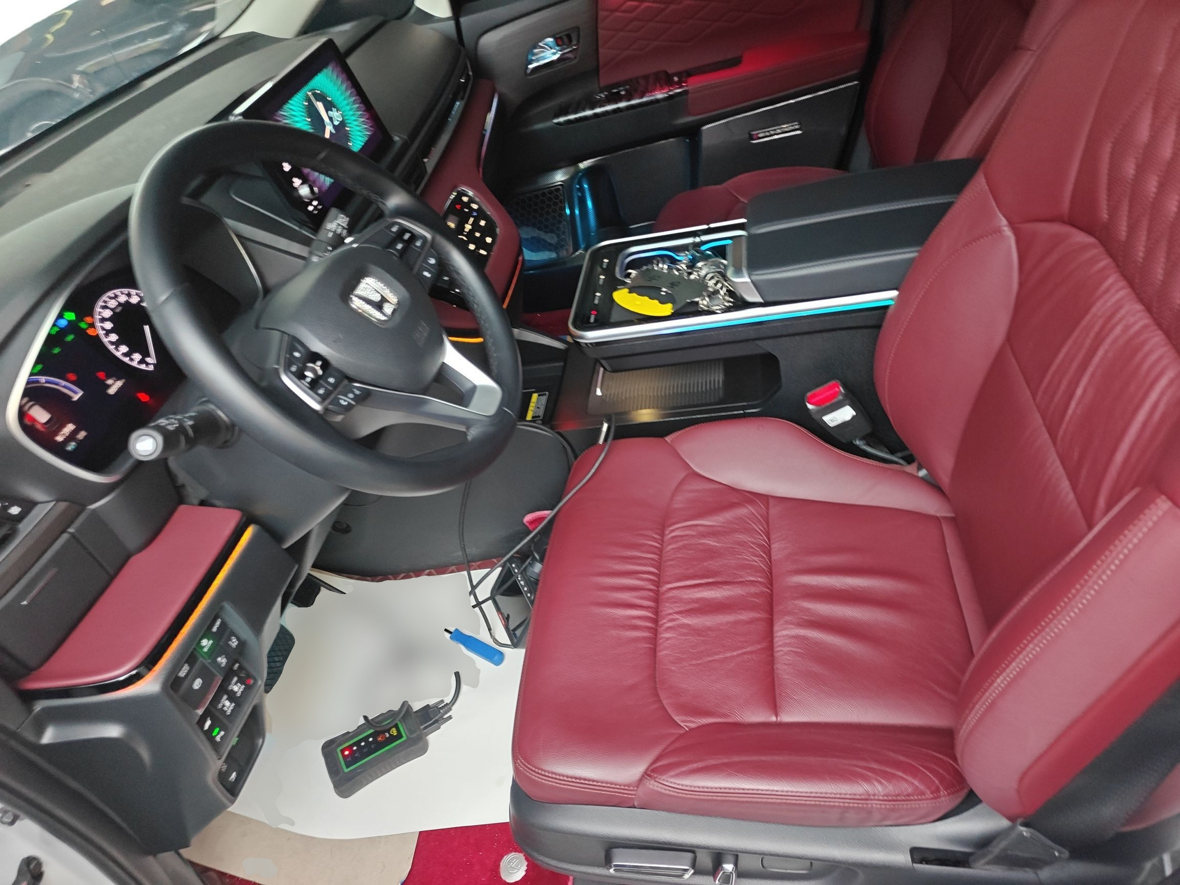 Переднее сиденье в автомобиле