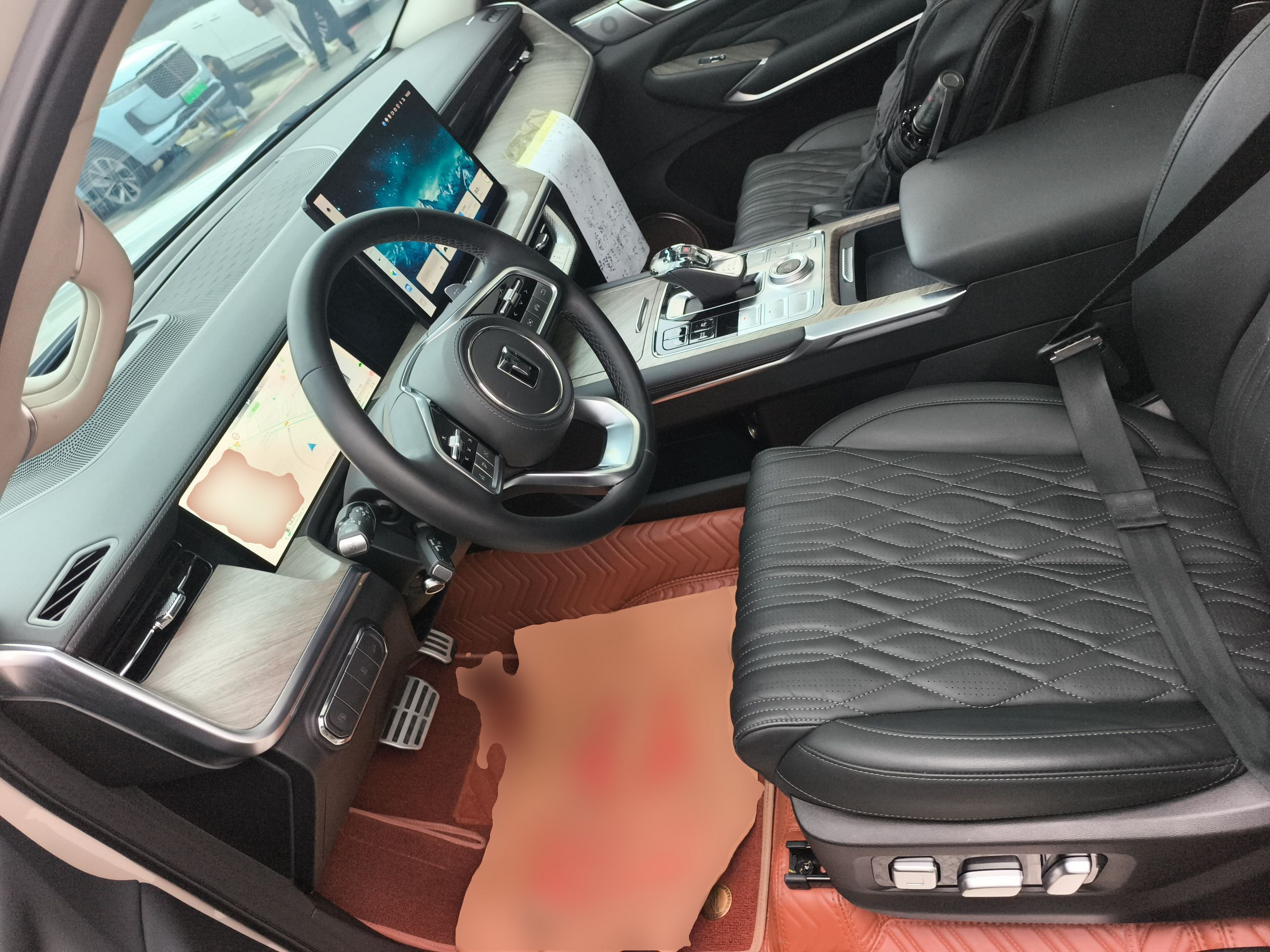 Переднее сиденье в автомобиле