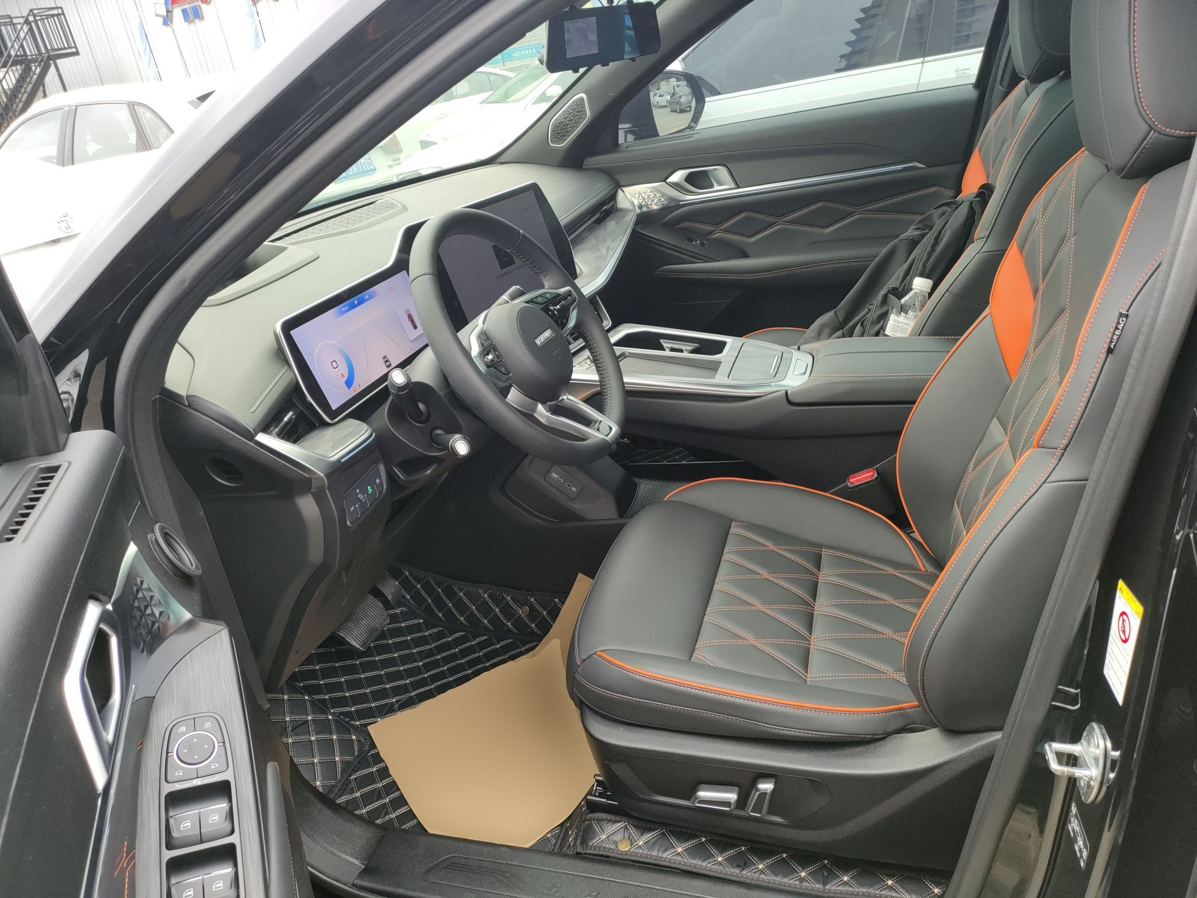 Переднее сиденье в автомобиле