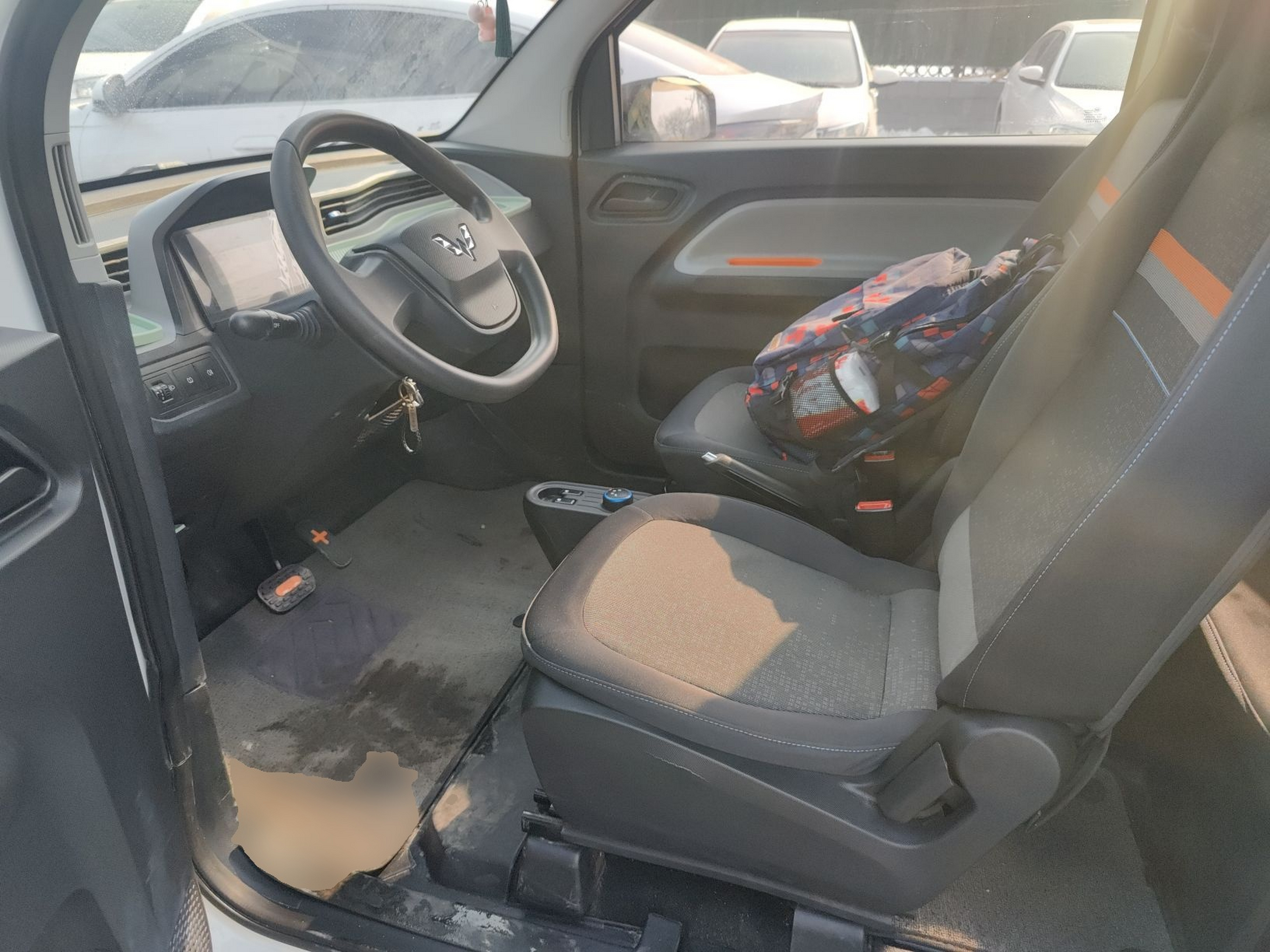 Переднее сиденье в автомобиле