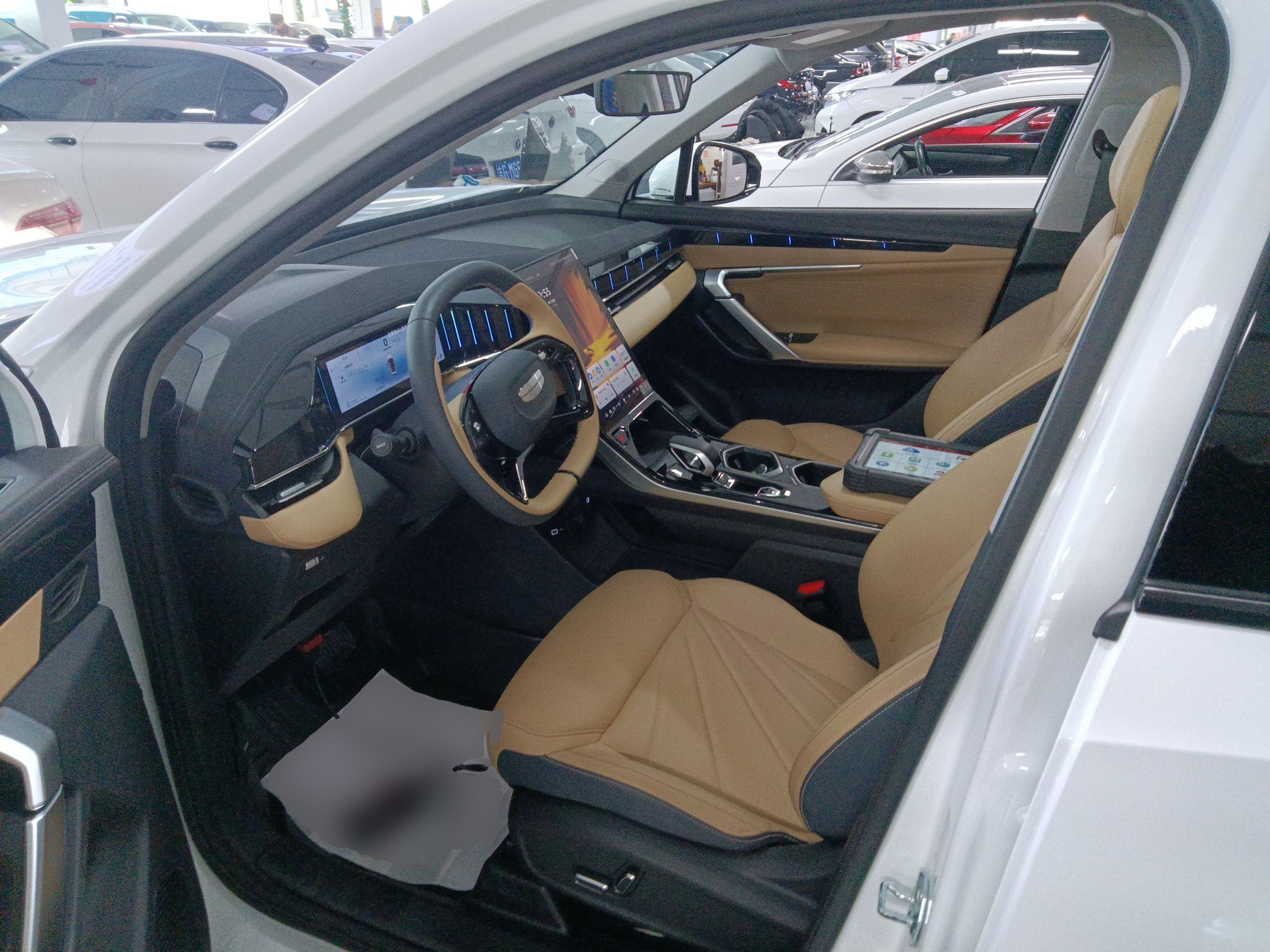 Переднее сиденье в автомобиле