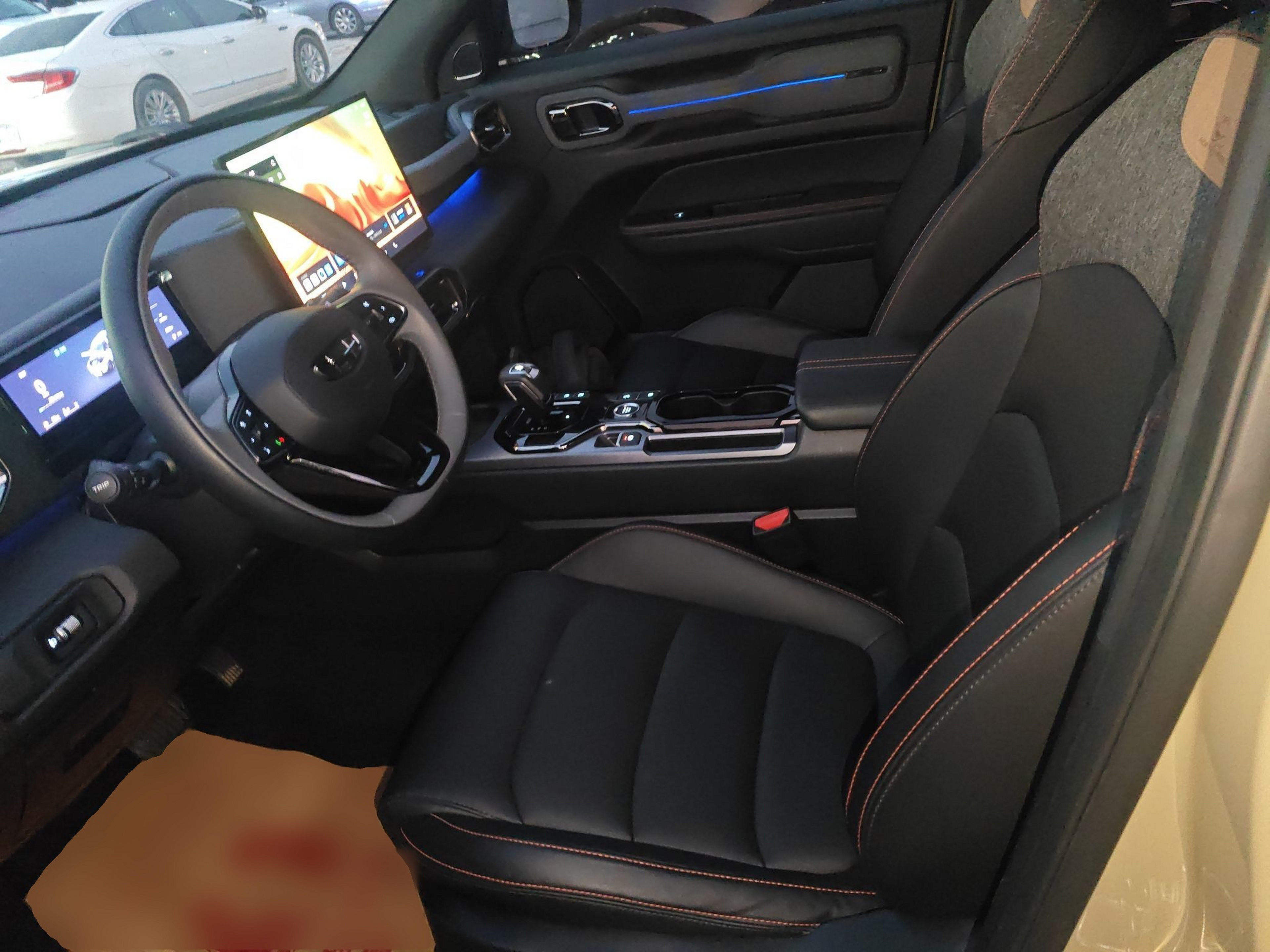 Переднее сиденье в автомобиле