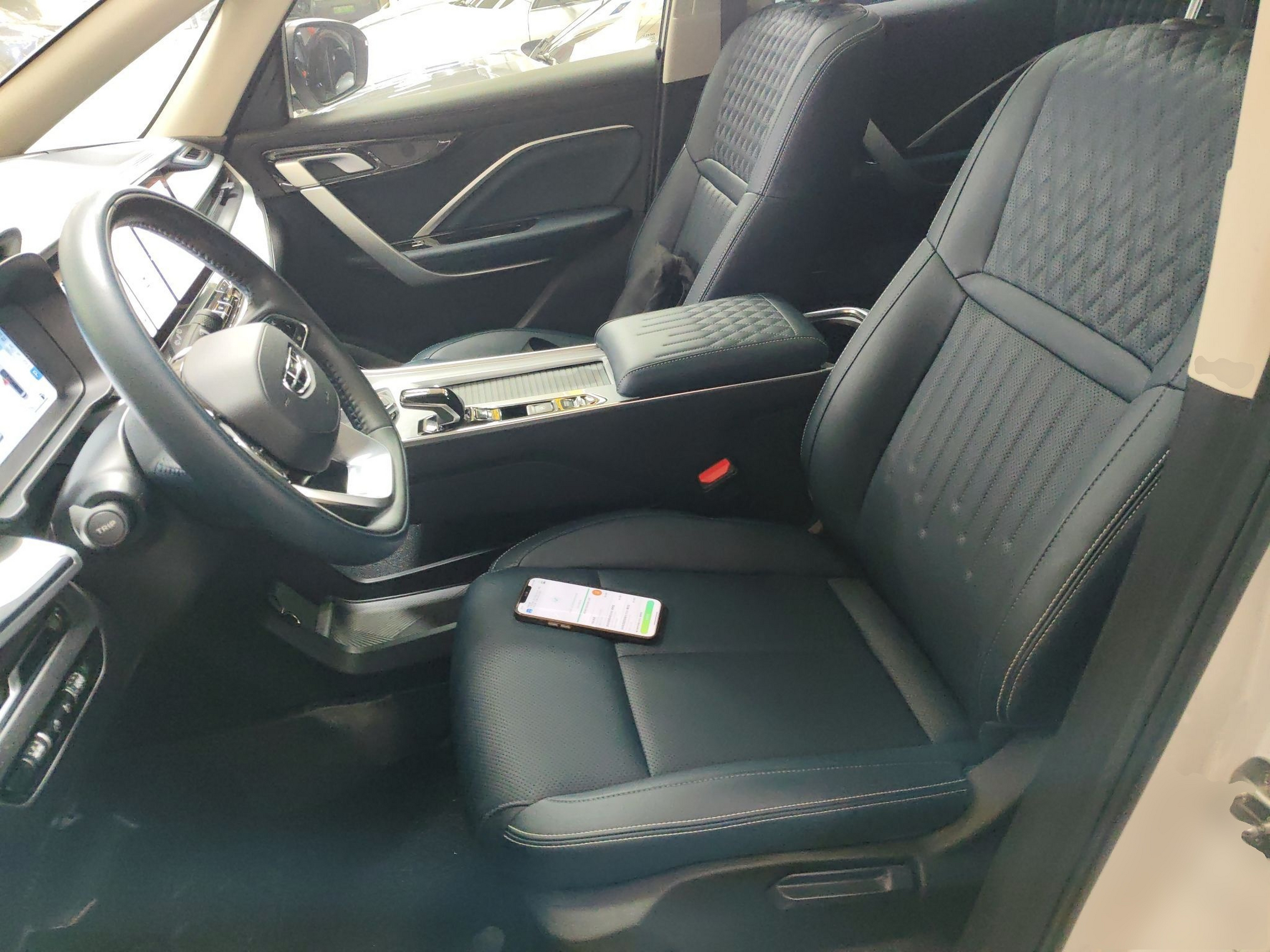 Переднее сиденье в автомобиле