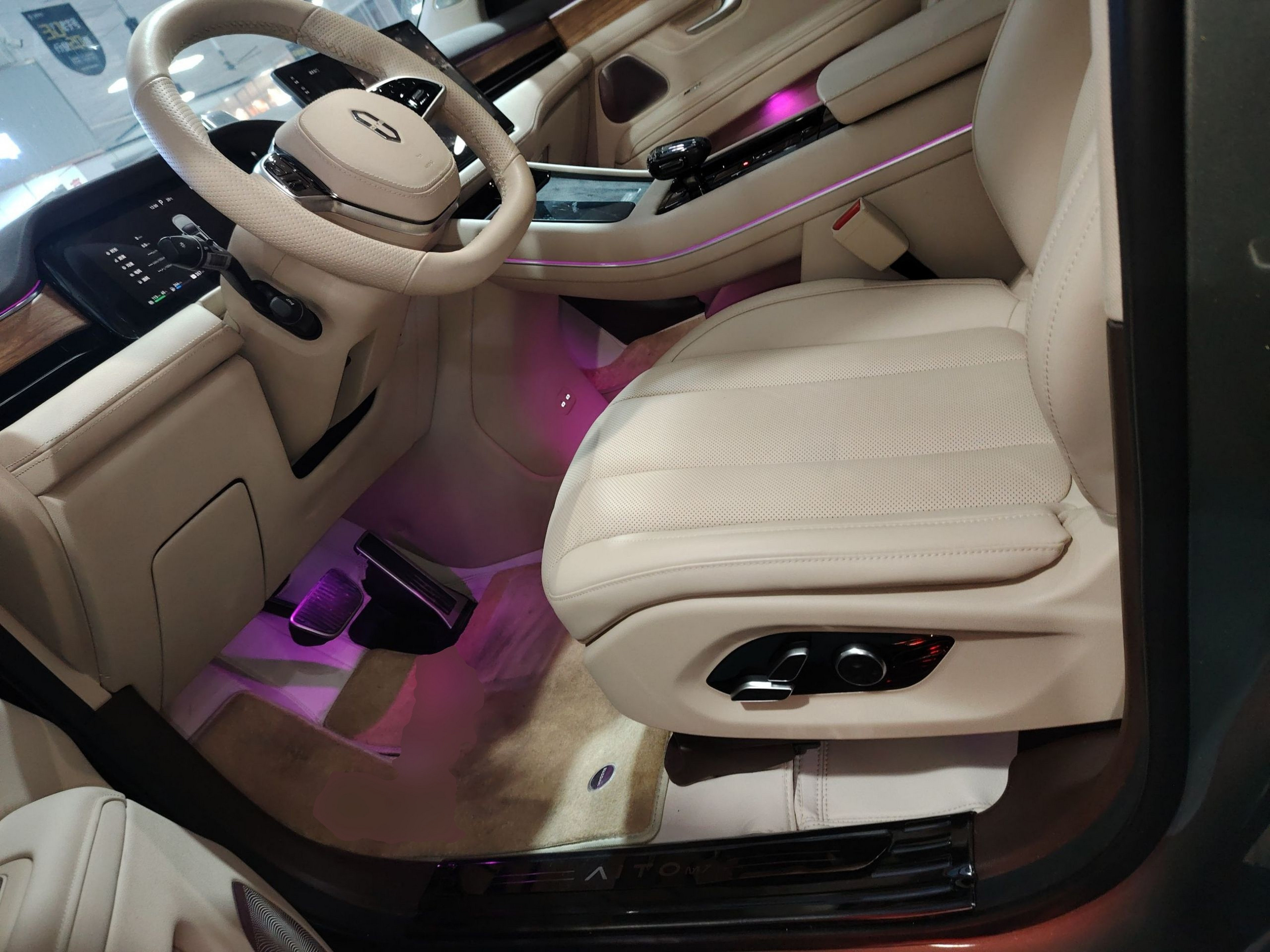 Переднее сиденье в автомобиле