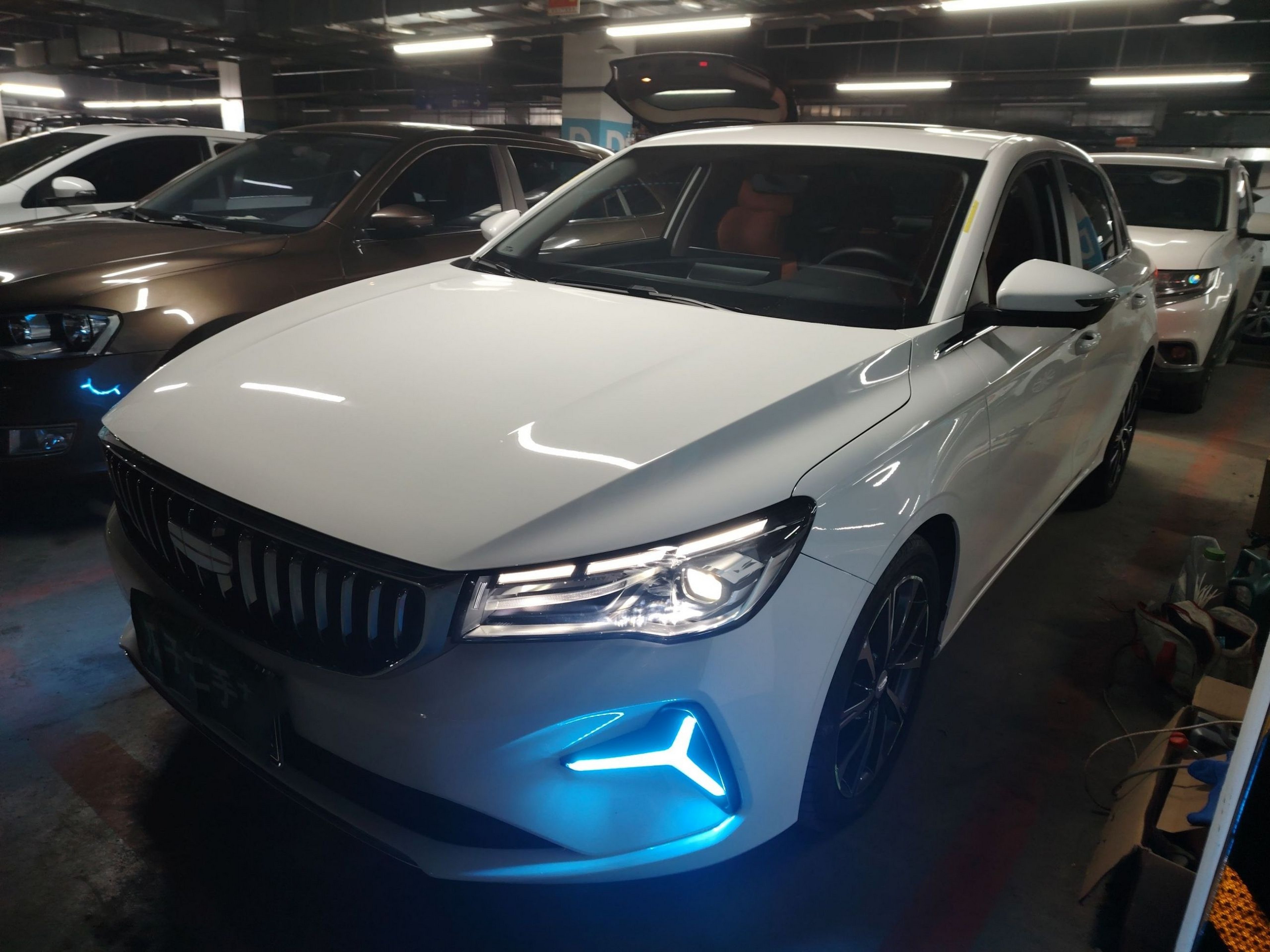 تحت مقدمة السيارة