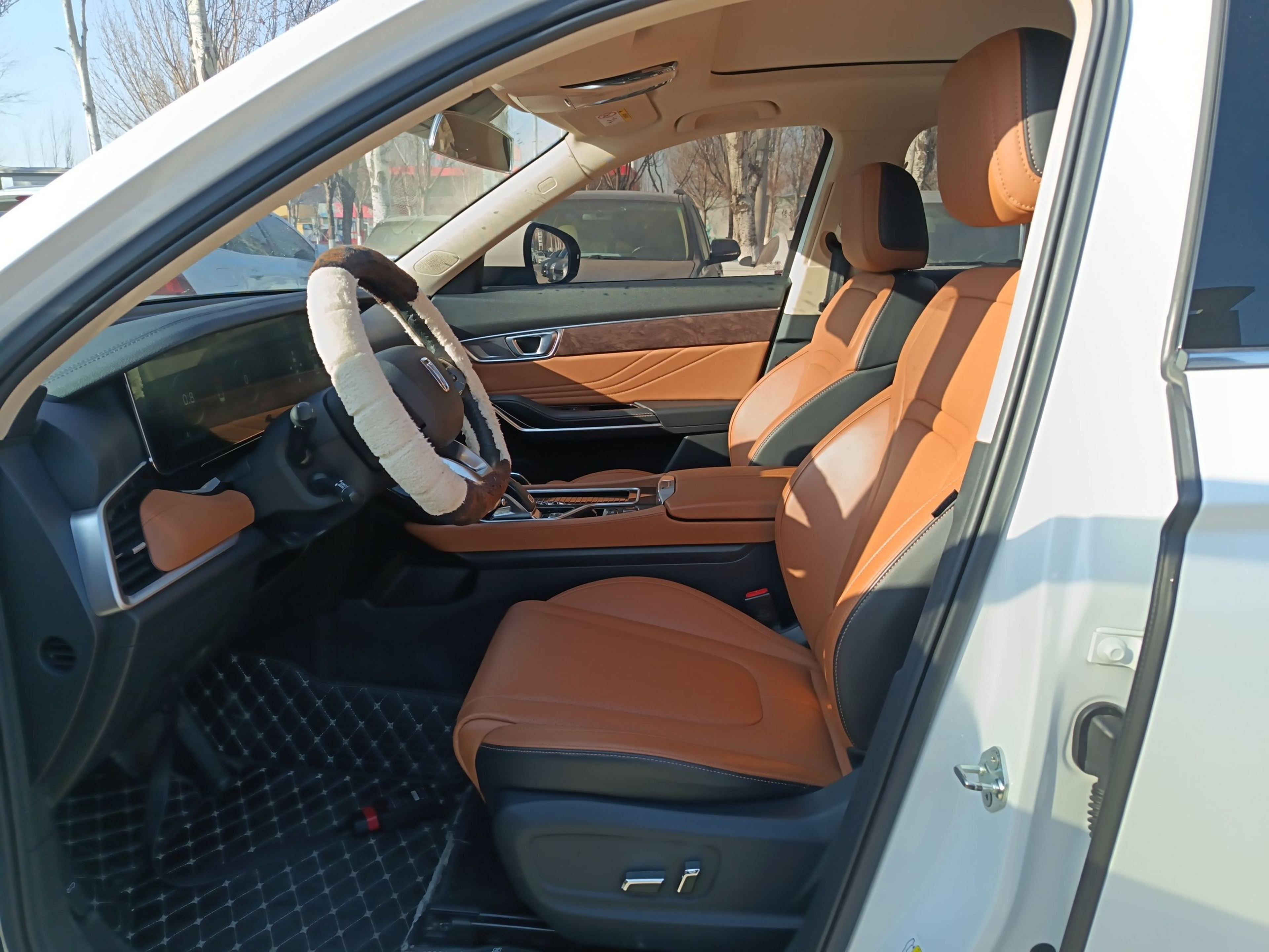 Переднее сиденье в автомобиле