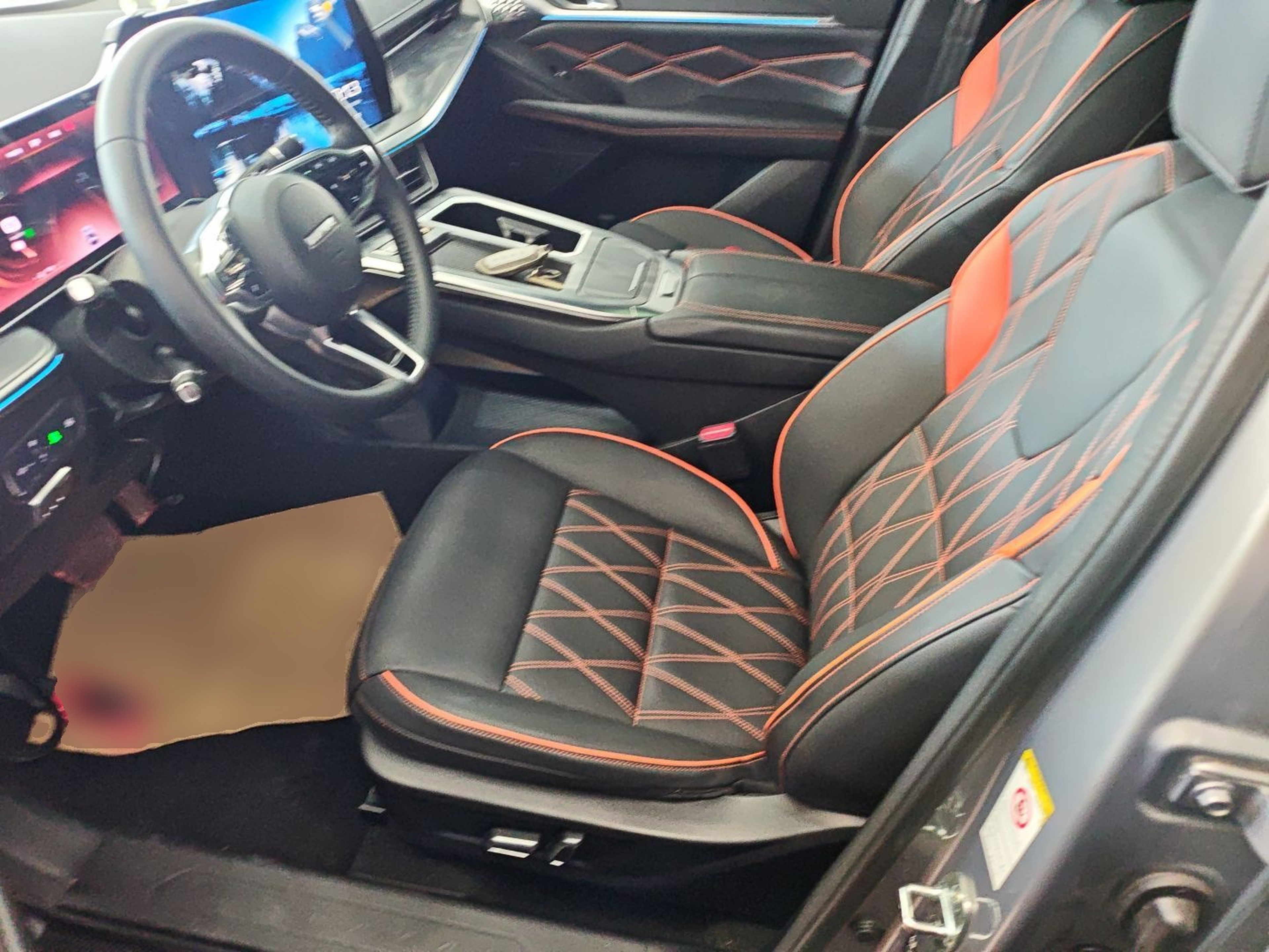 Переднее сиденье в автомобиле