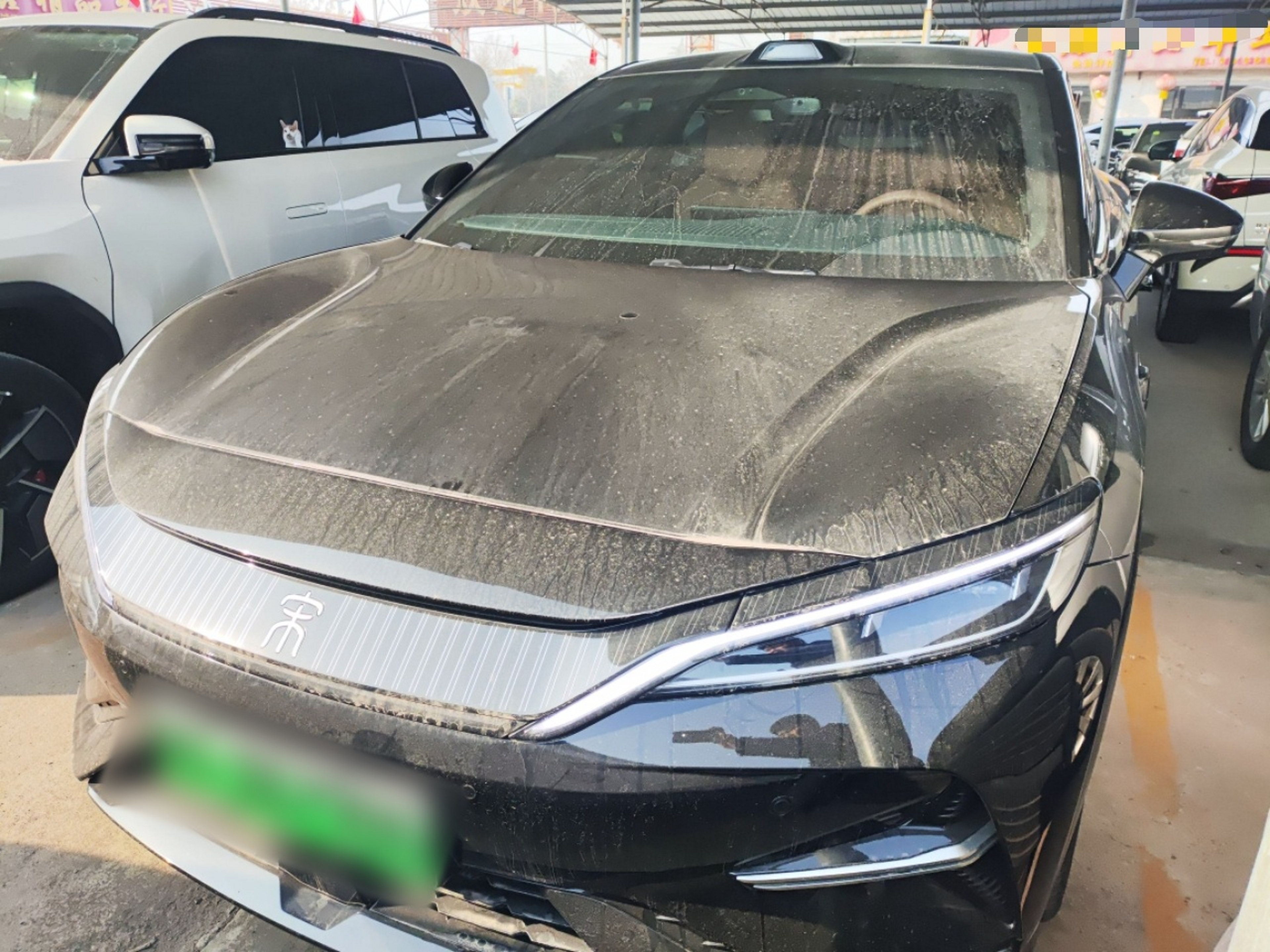 Под передней частью автомобиля