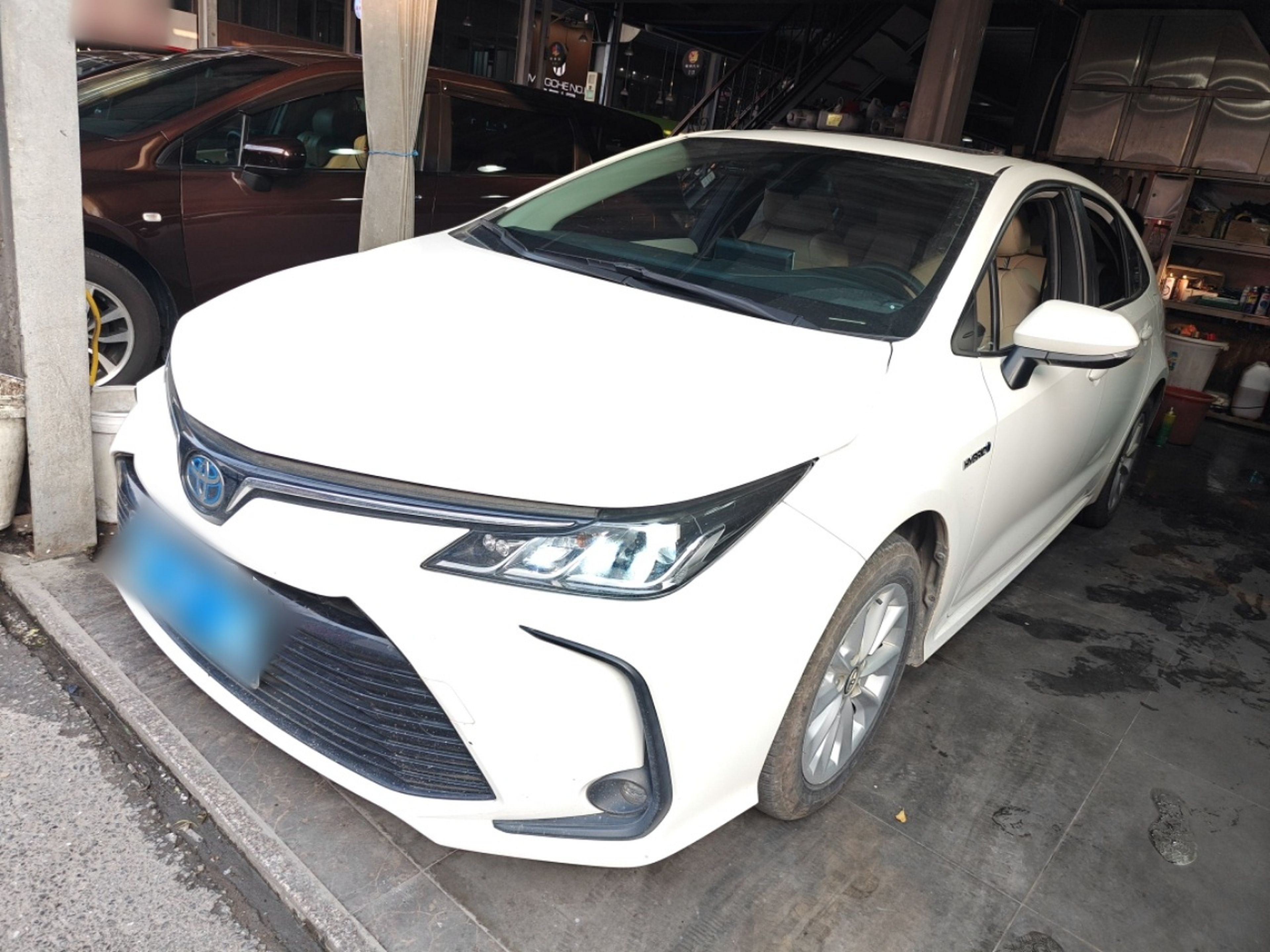 تحت مقدمة السيارة