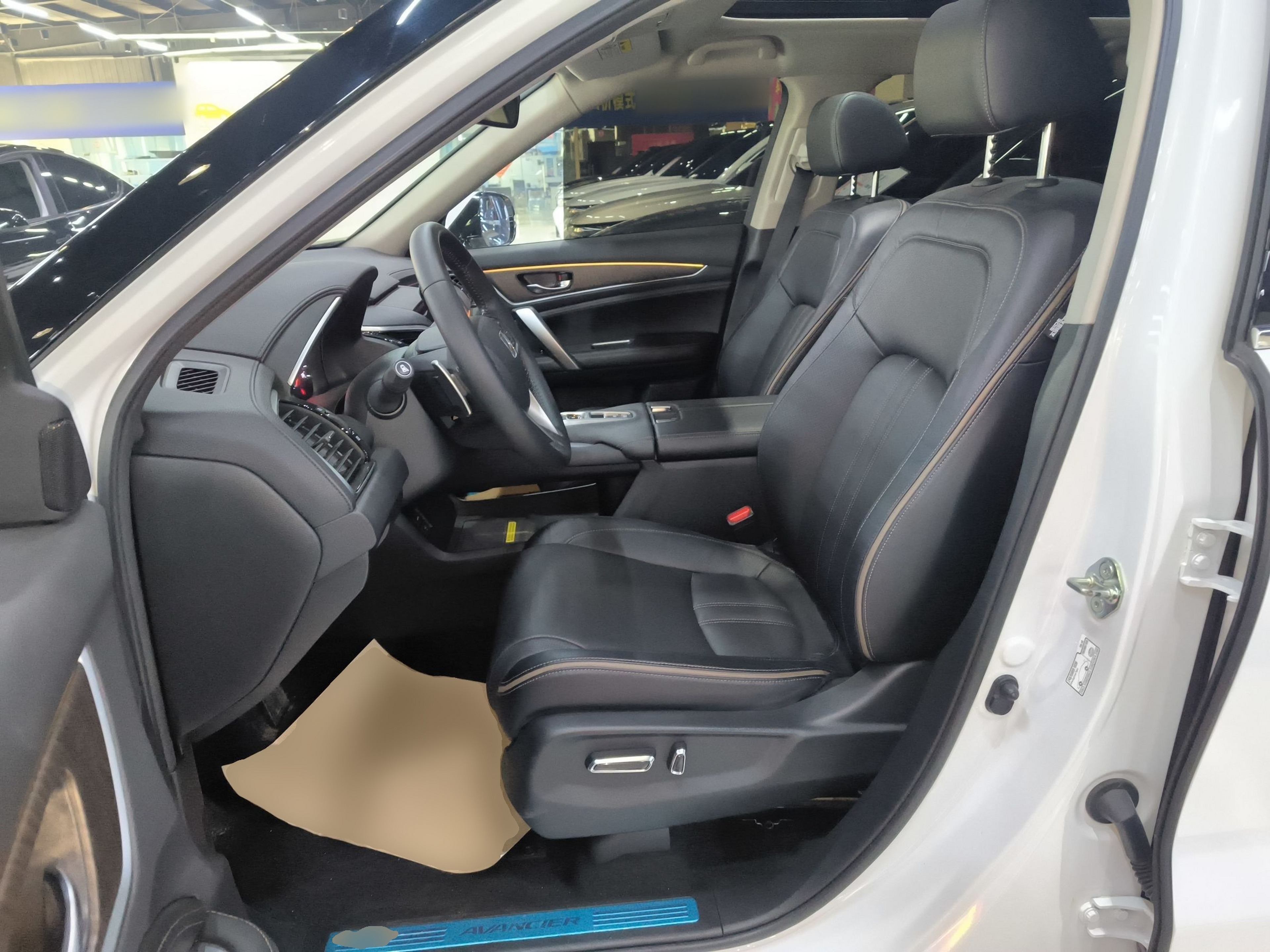 Переднее сиденье в автомобиле