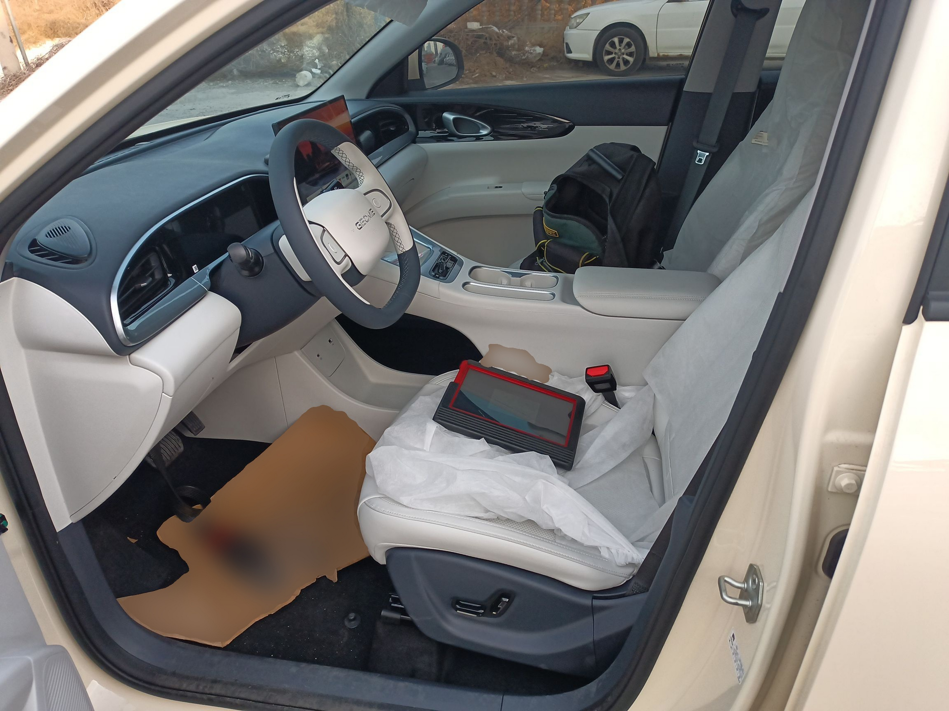 Переднее сиденье в автомобиле