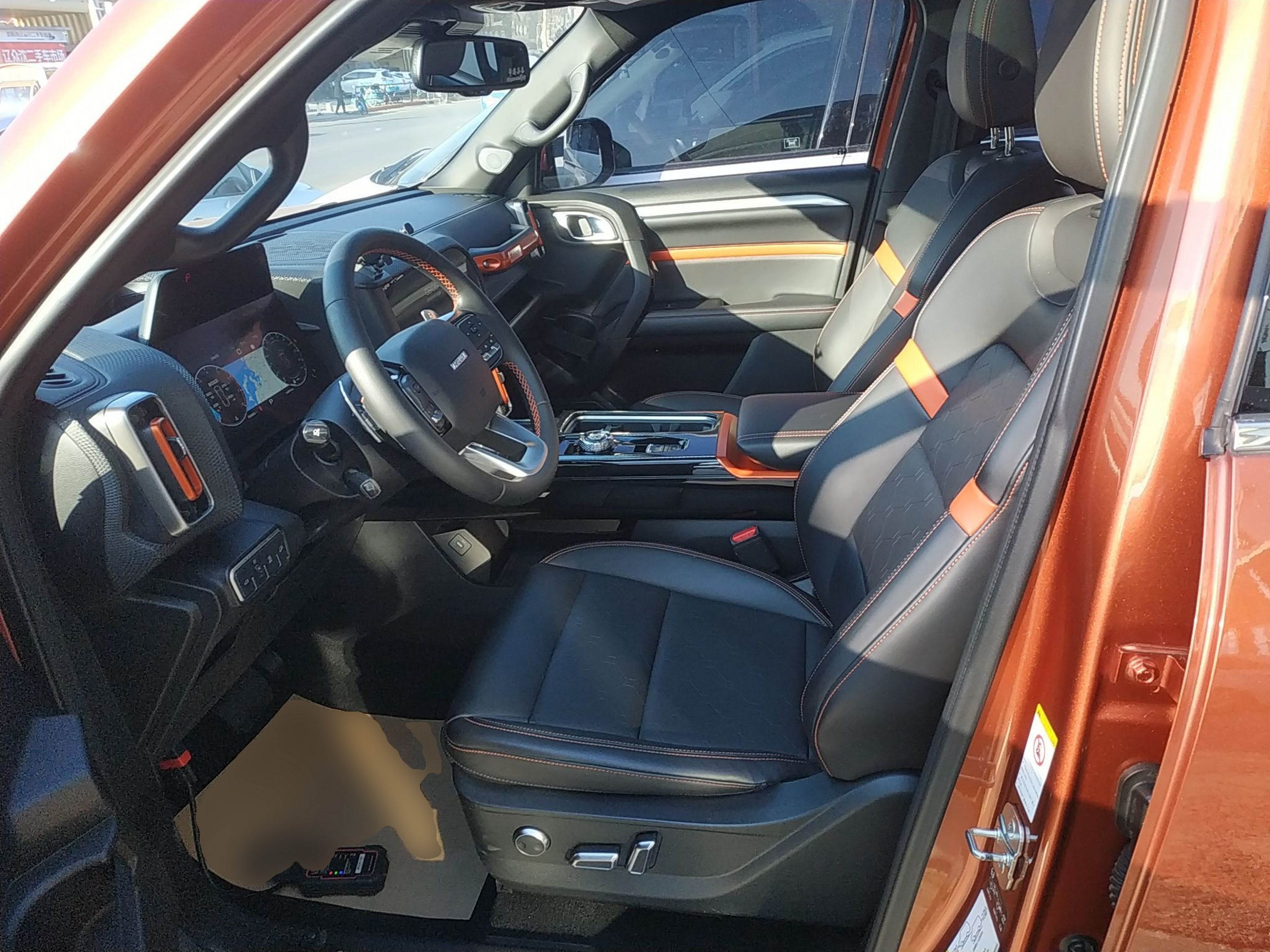 Переднее сиденье в автомобиле