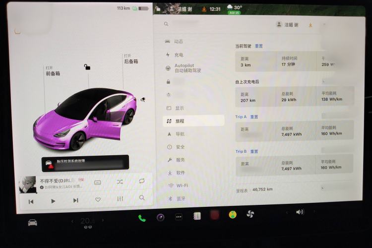 Used Tesla Model 3 2021 Standard Range Rear-Drive Upgraded Version
