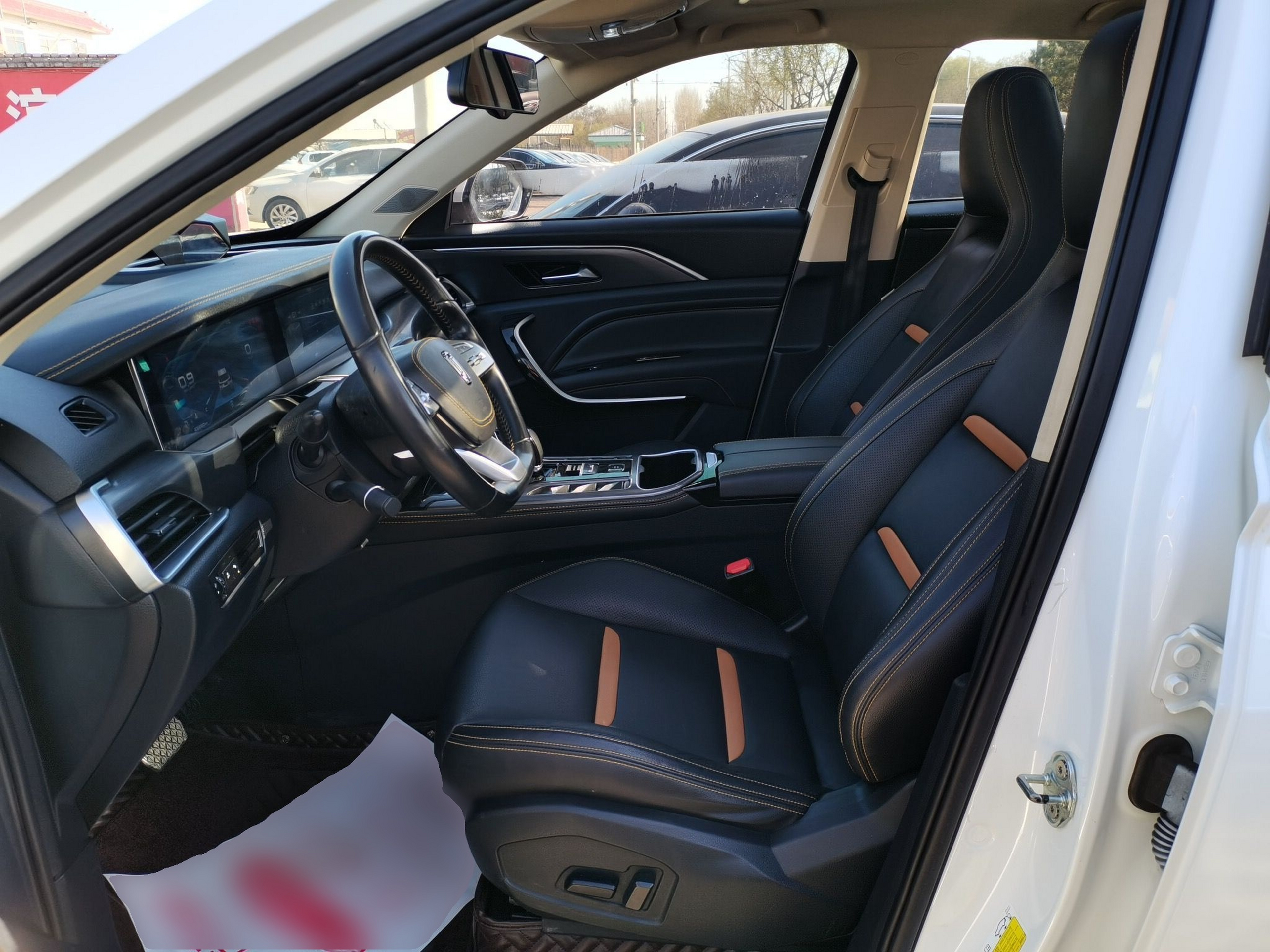 Переднее сиденье в автомобиле