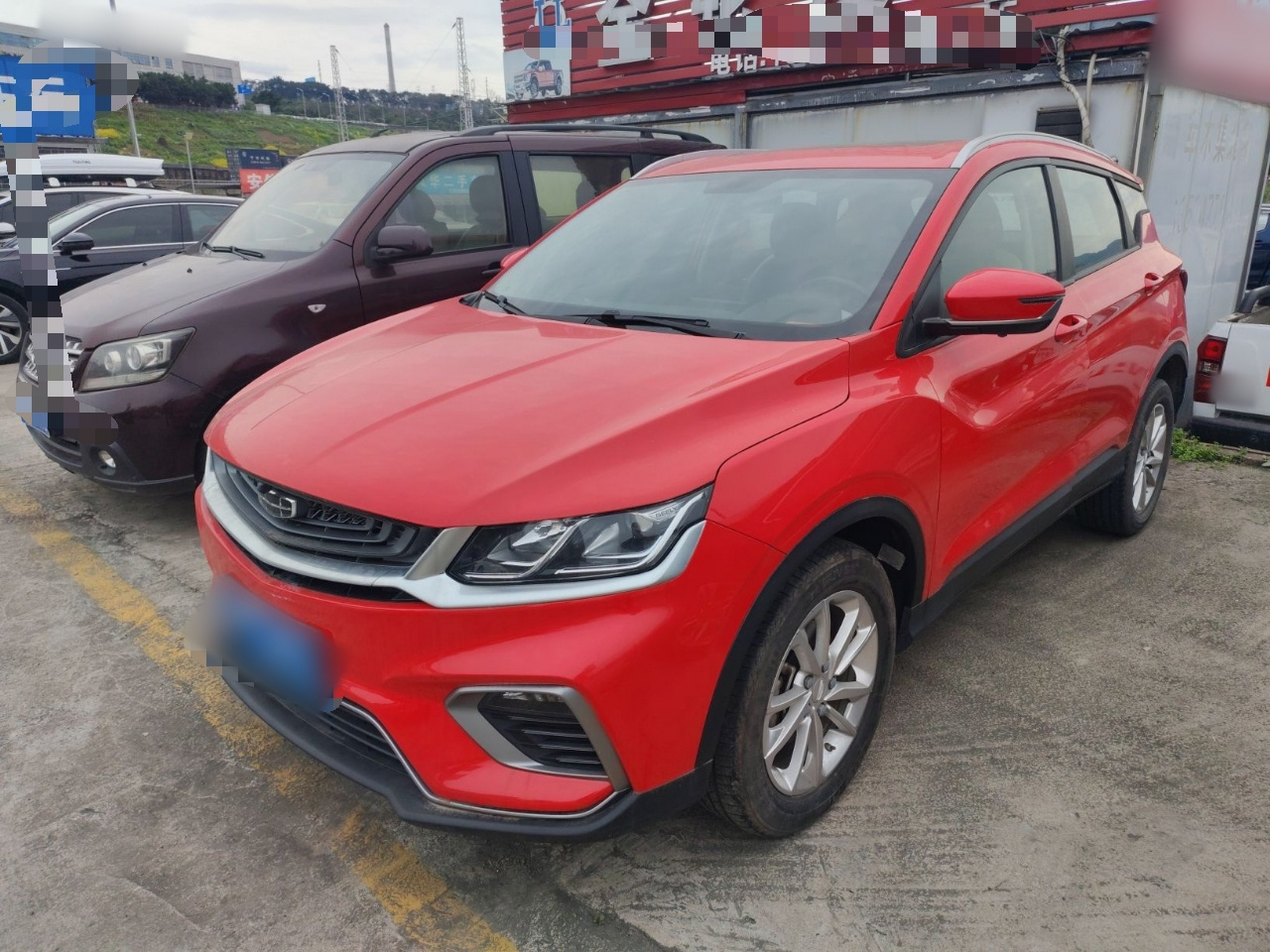 Под передней частью автомобиля