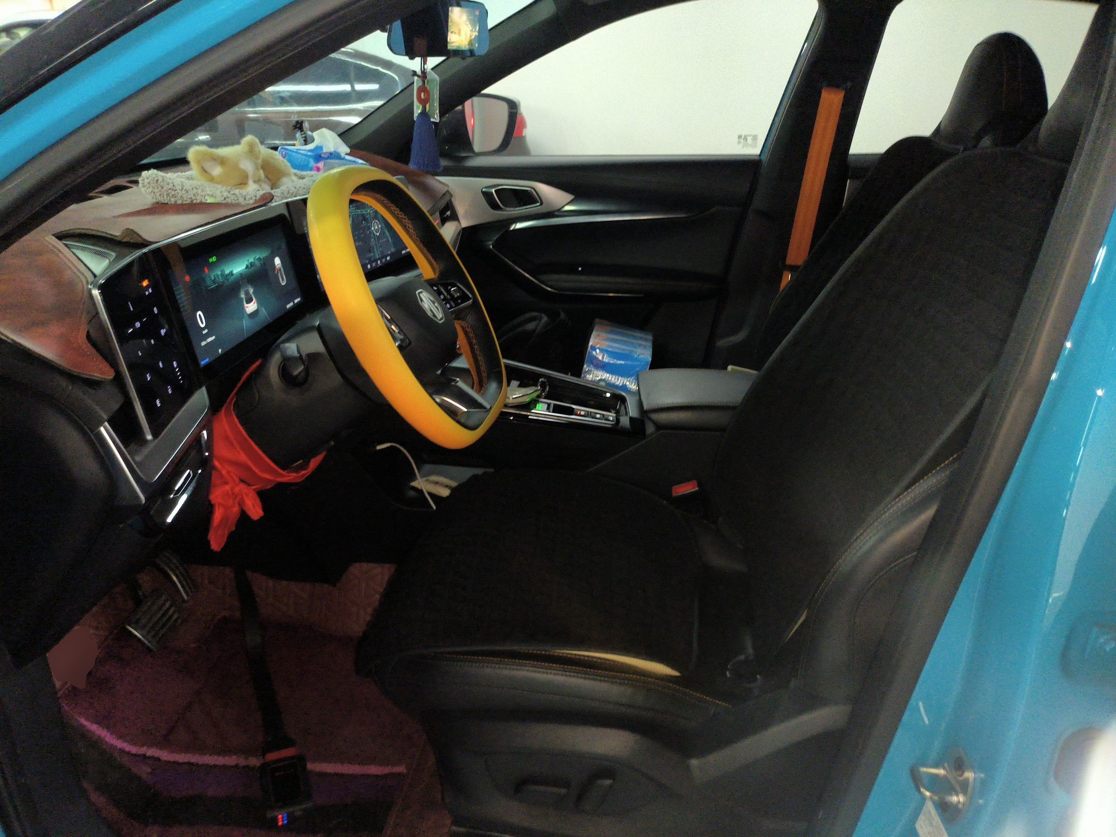 Переднее сиденье в автомобиле