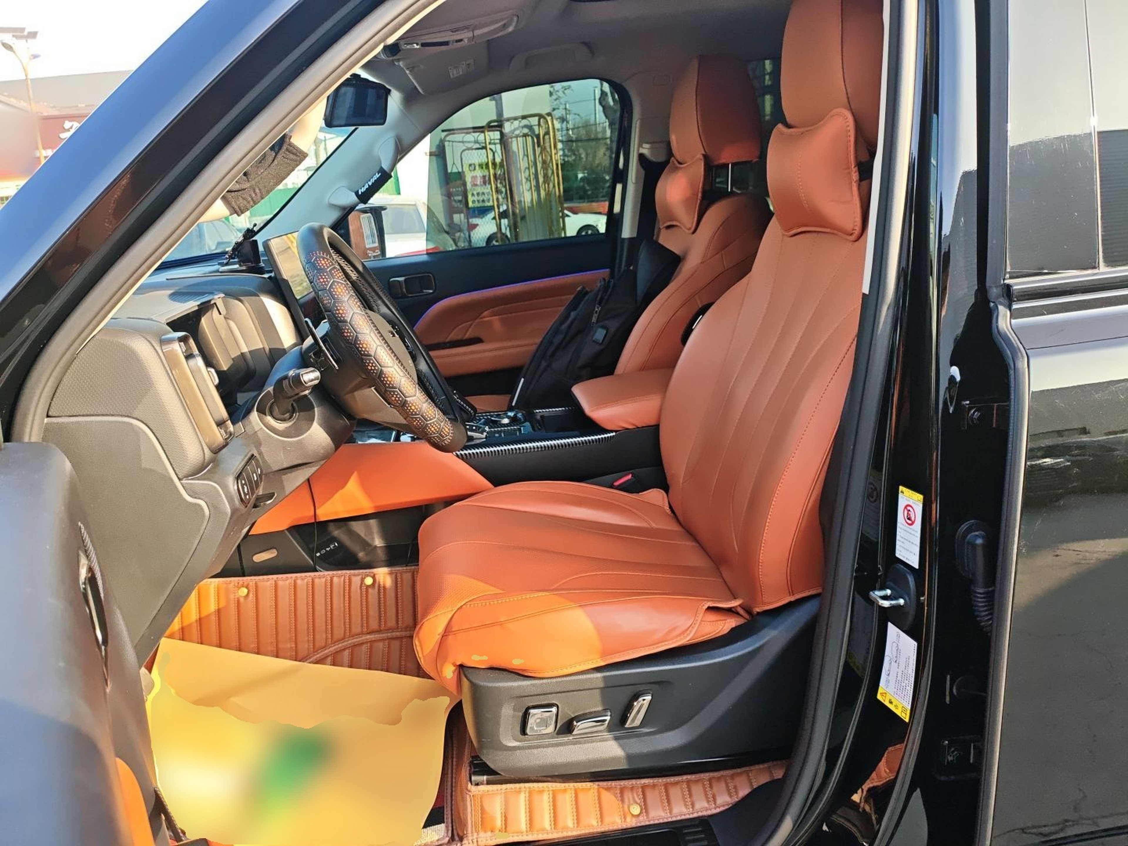 Переднее сиденье в автомобиле