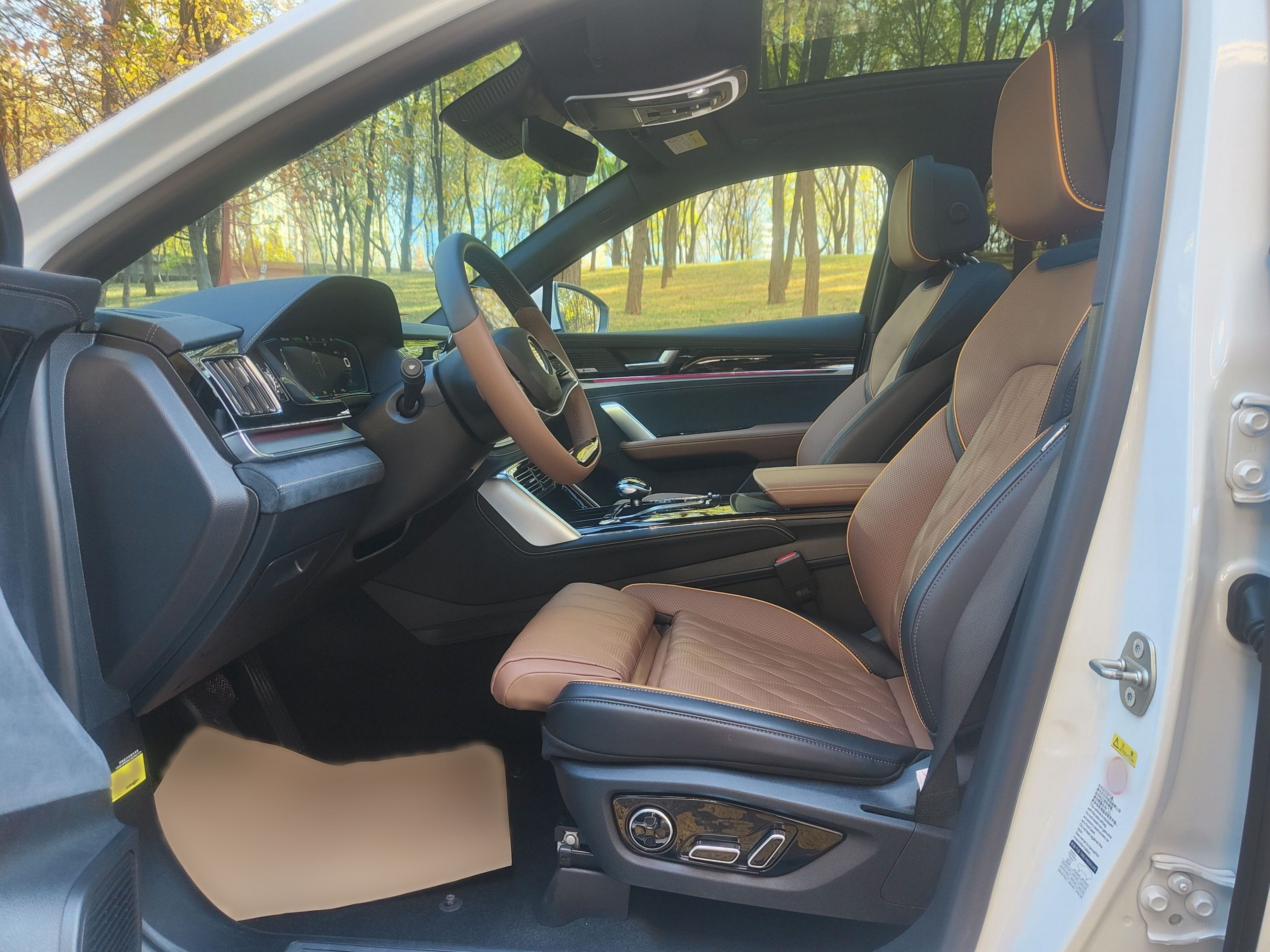 Переднее сиденье в автомобиле