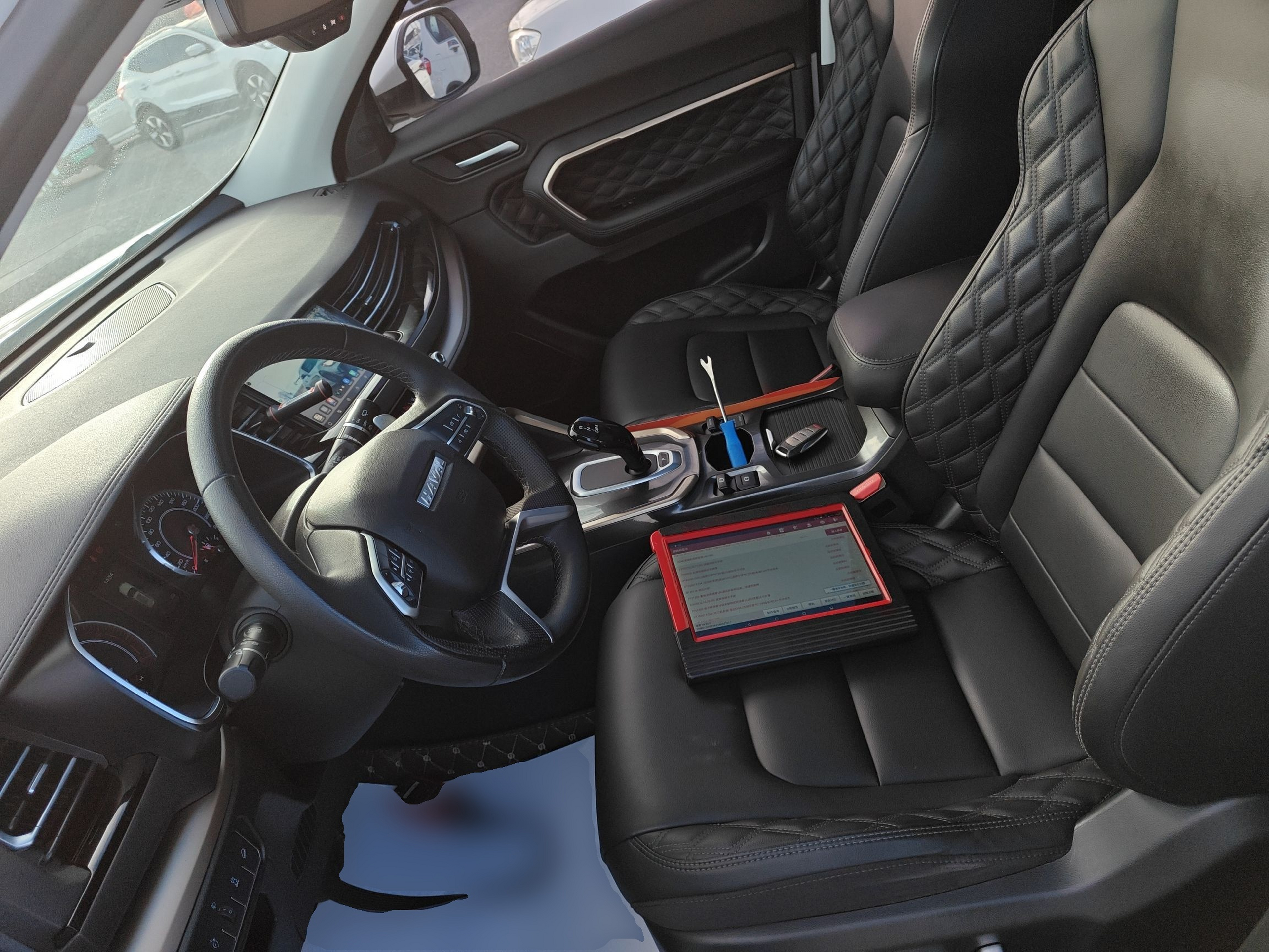 Переднее сиденье в автомобиле