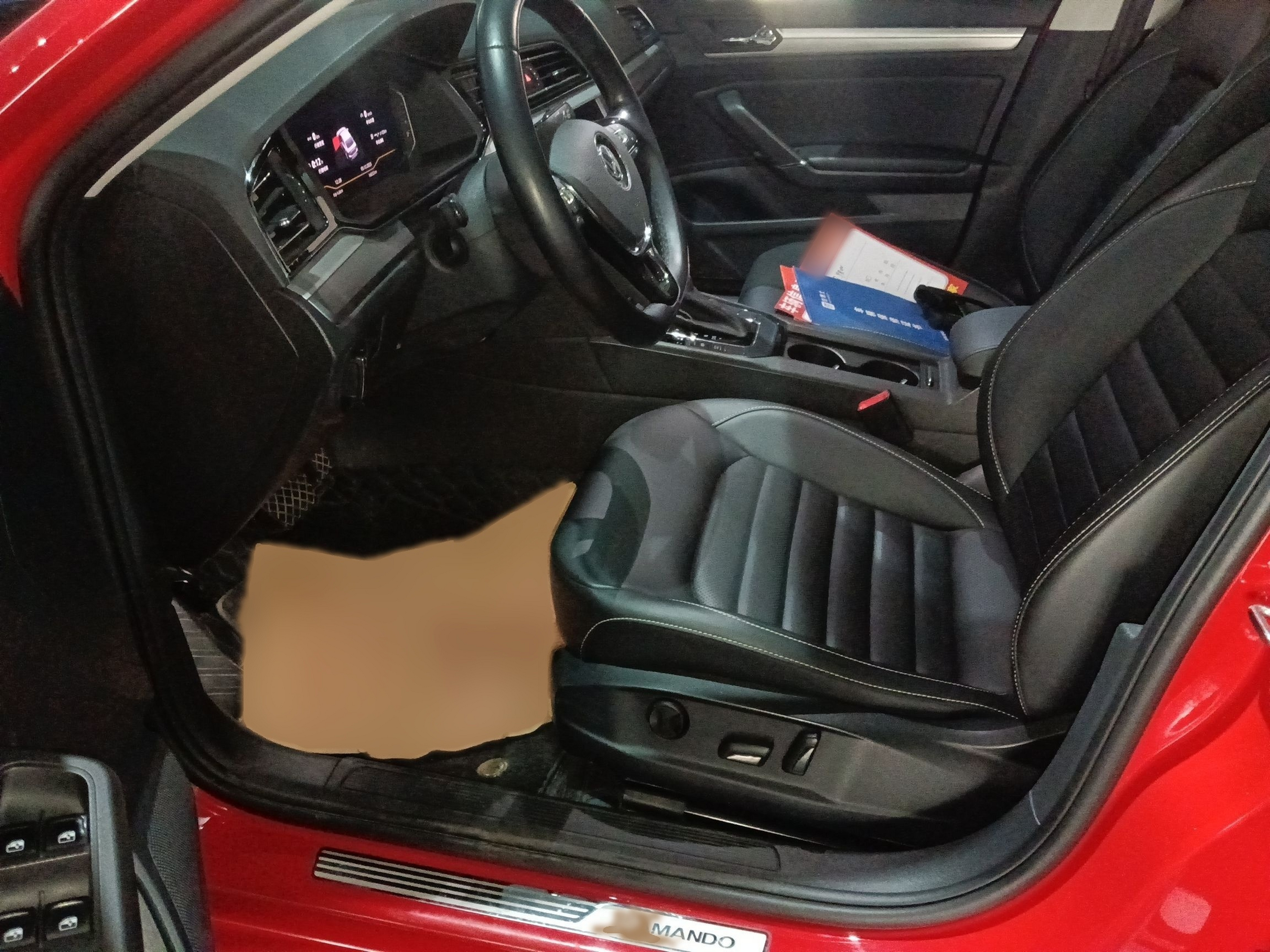 Переднее сиденье в автомобиле