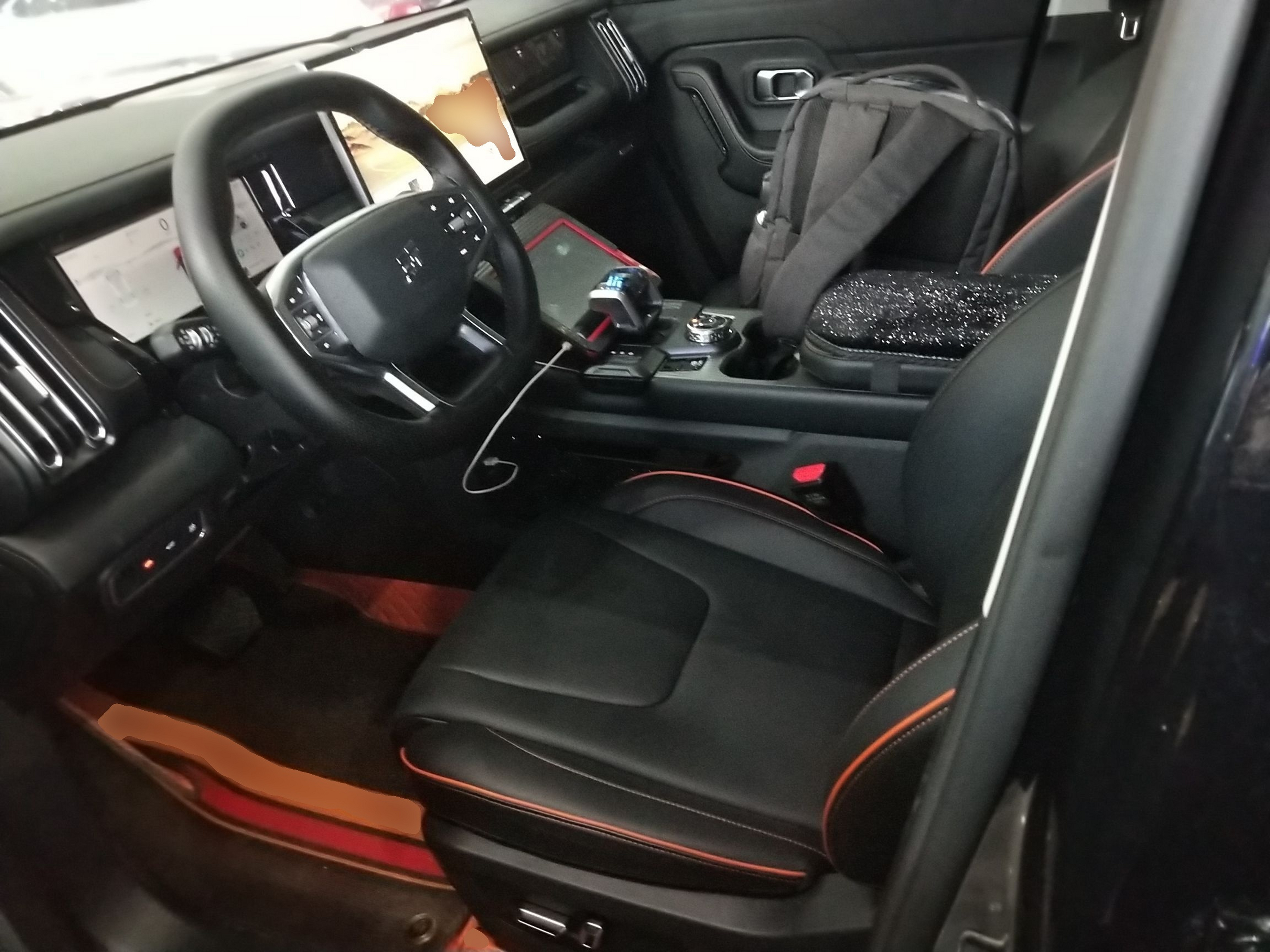 Переднее сиденье в автомобиле