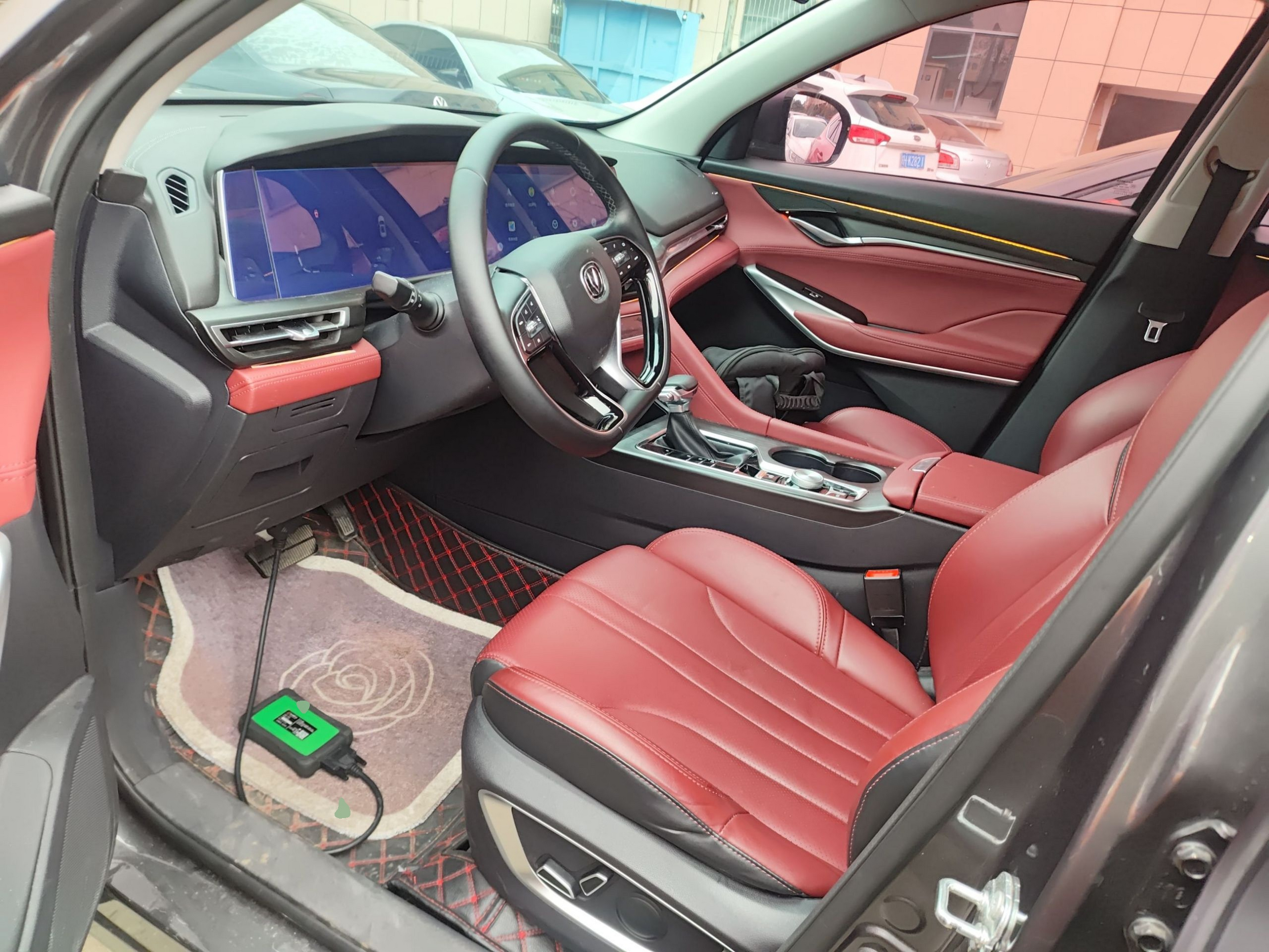 Переднее сиденье в автомобиле