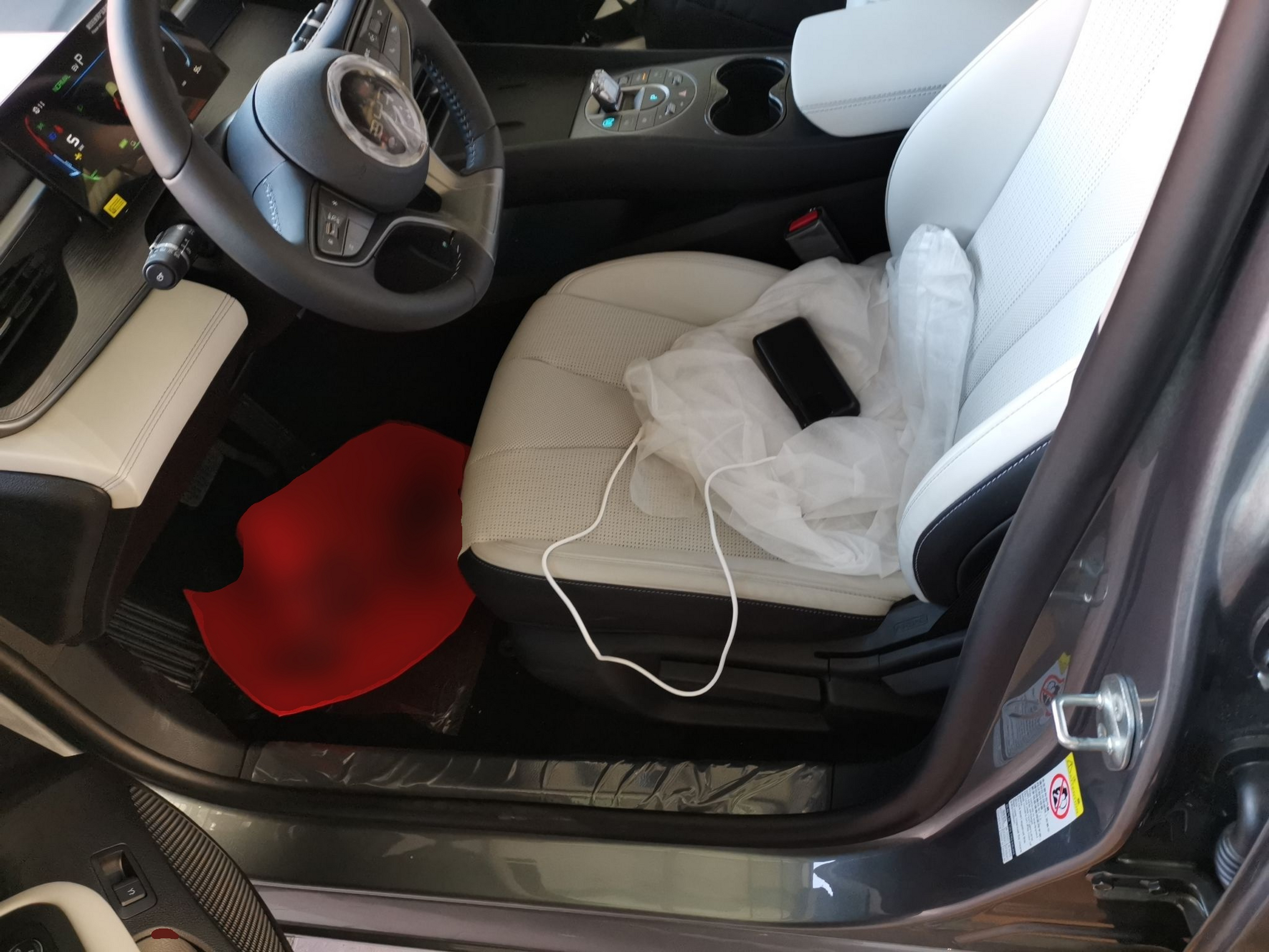 Переднее сиденье в автомобиле