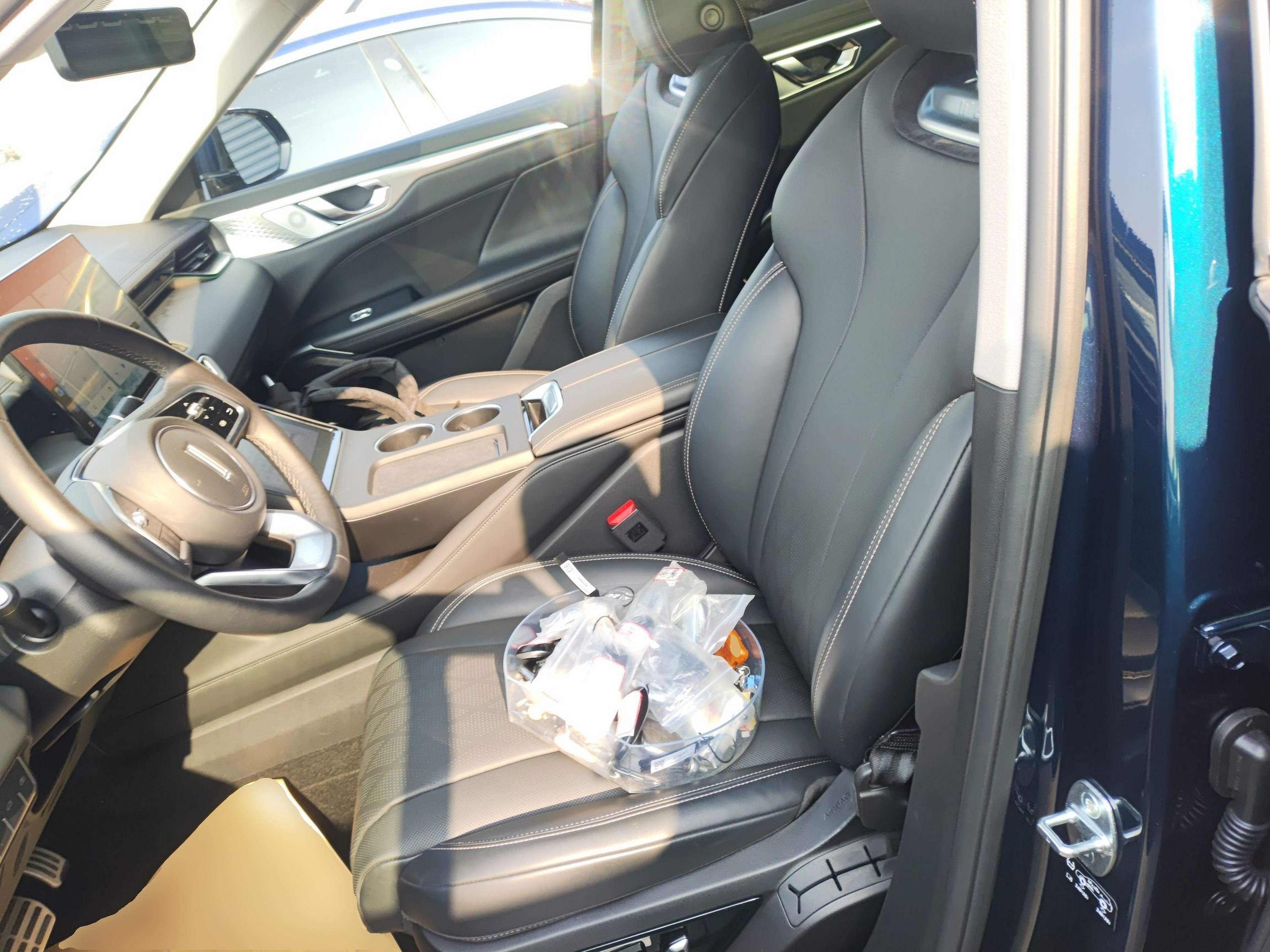 Переднее сиденье в автомобиле