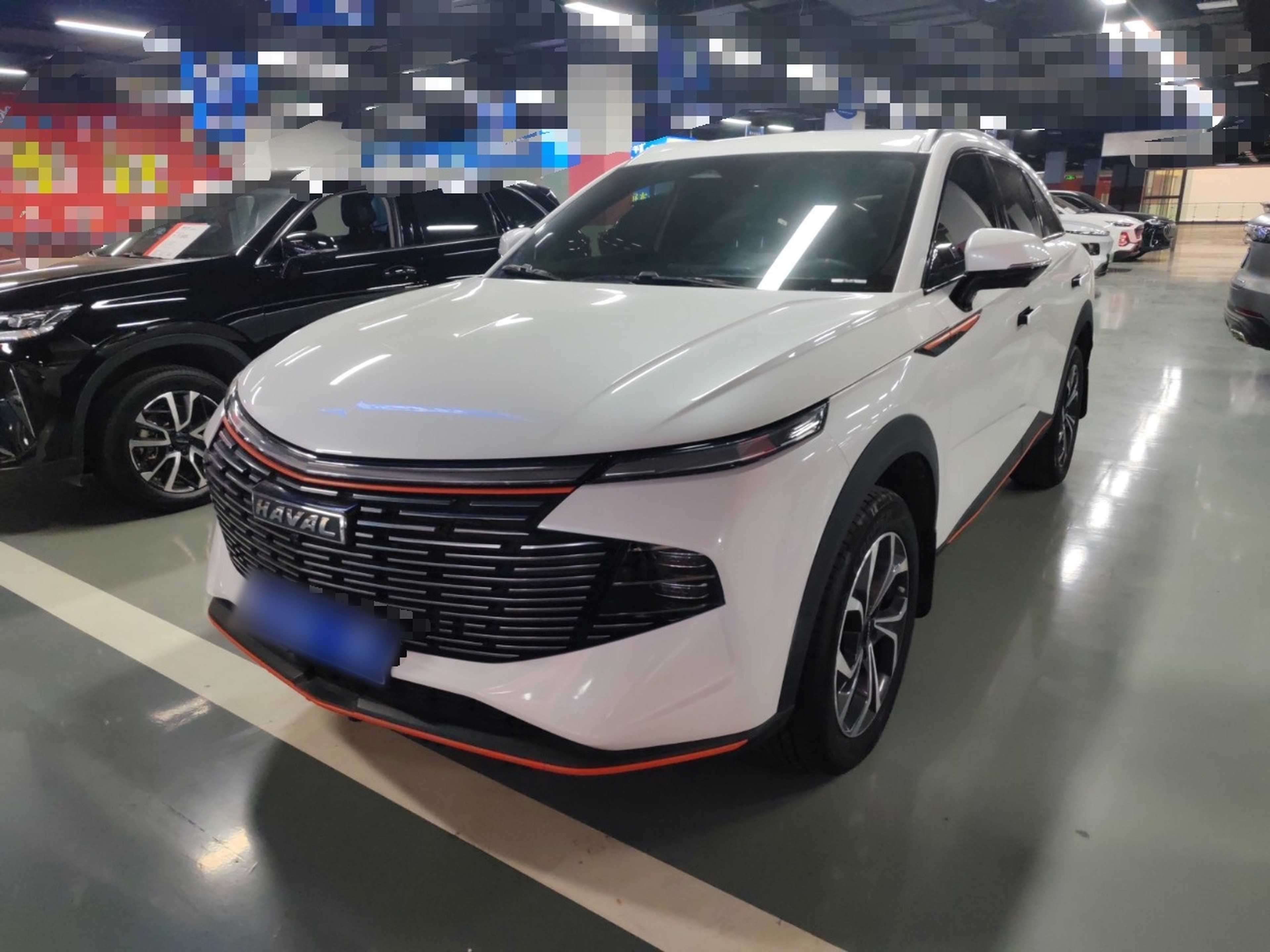 Под передней частью автомобиля