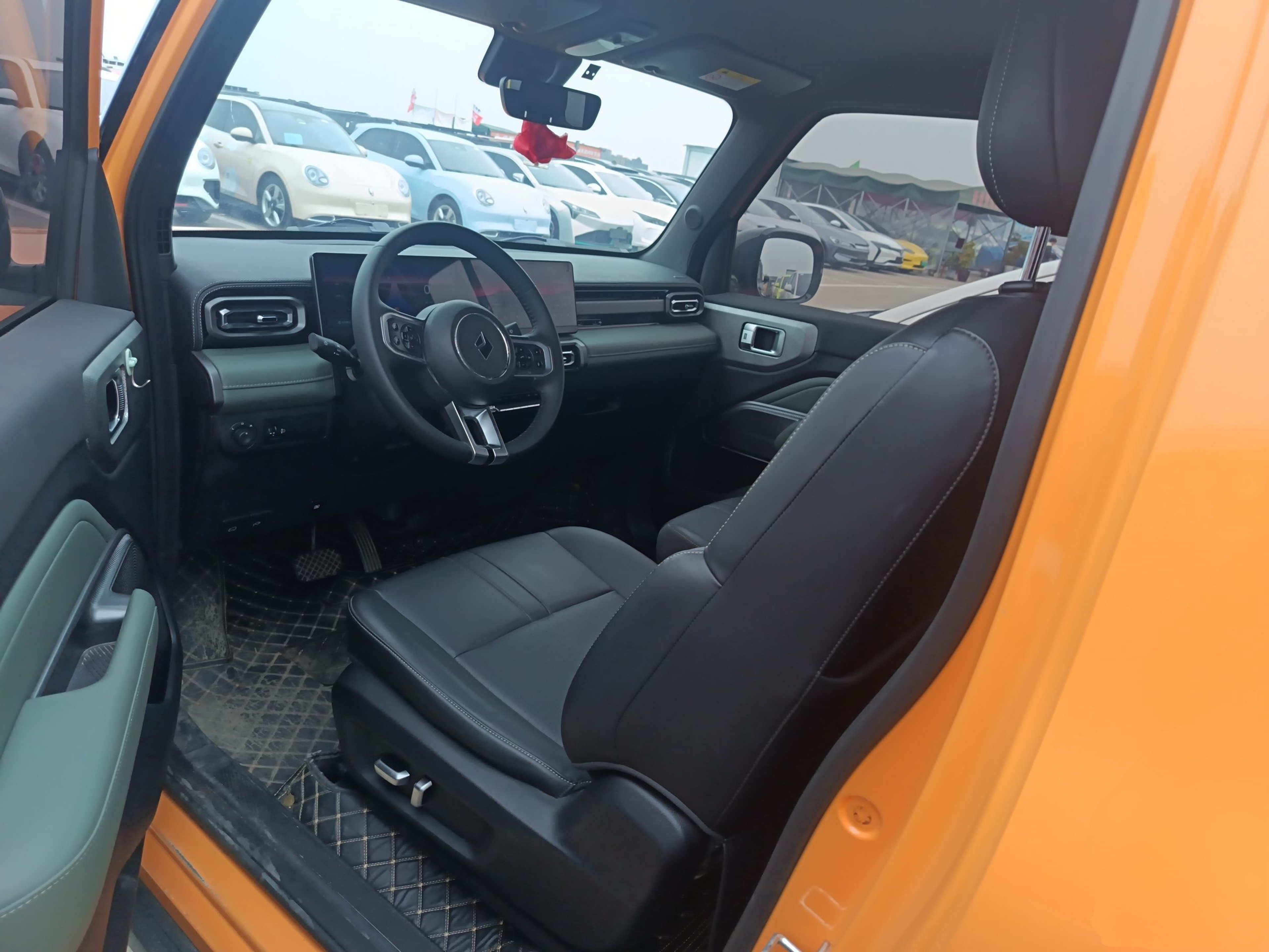 Переднее сиденье в автомобиле