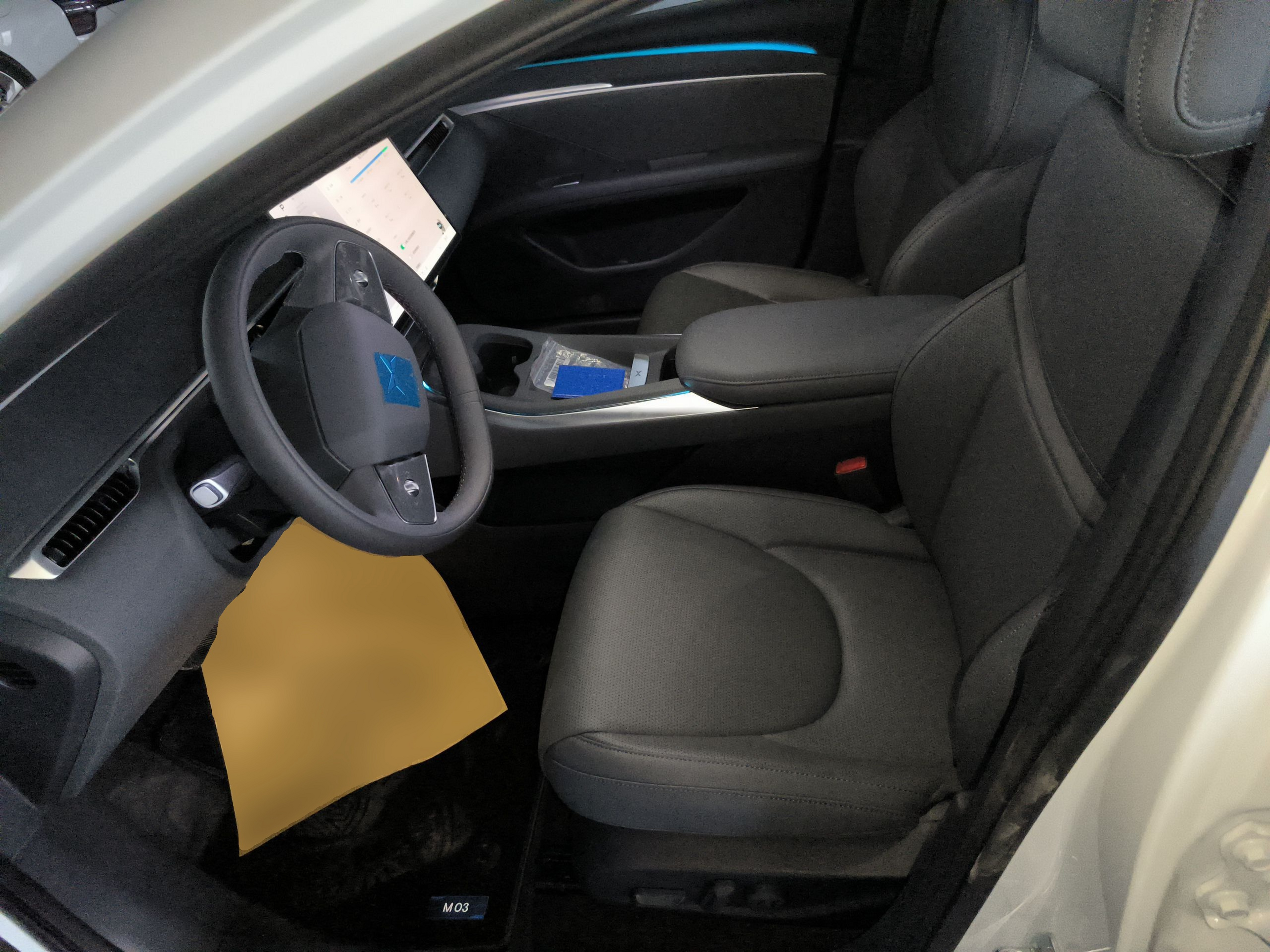 Переднее сиденье в автомобиле