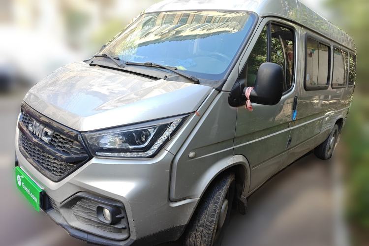 Used JMC Transit 2021 2.8T Space King Standard Version Long Wheelbase Mid-Height Roof Rear Single Tire – Step 6-Seater Diesel China VI Emission Standard JX493
