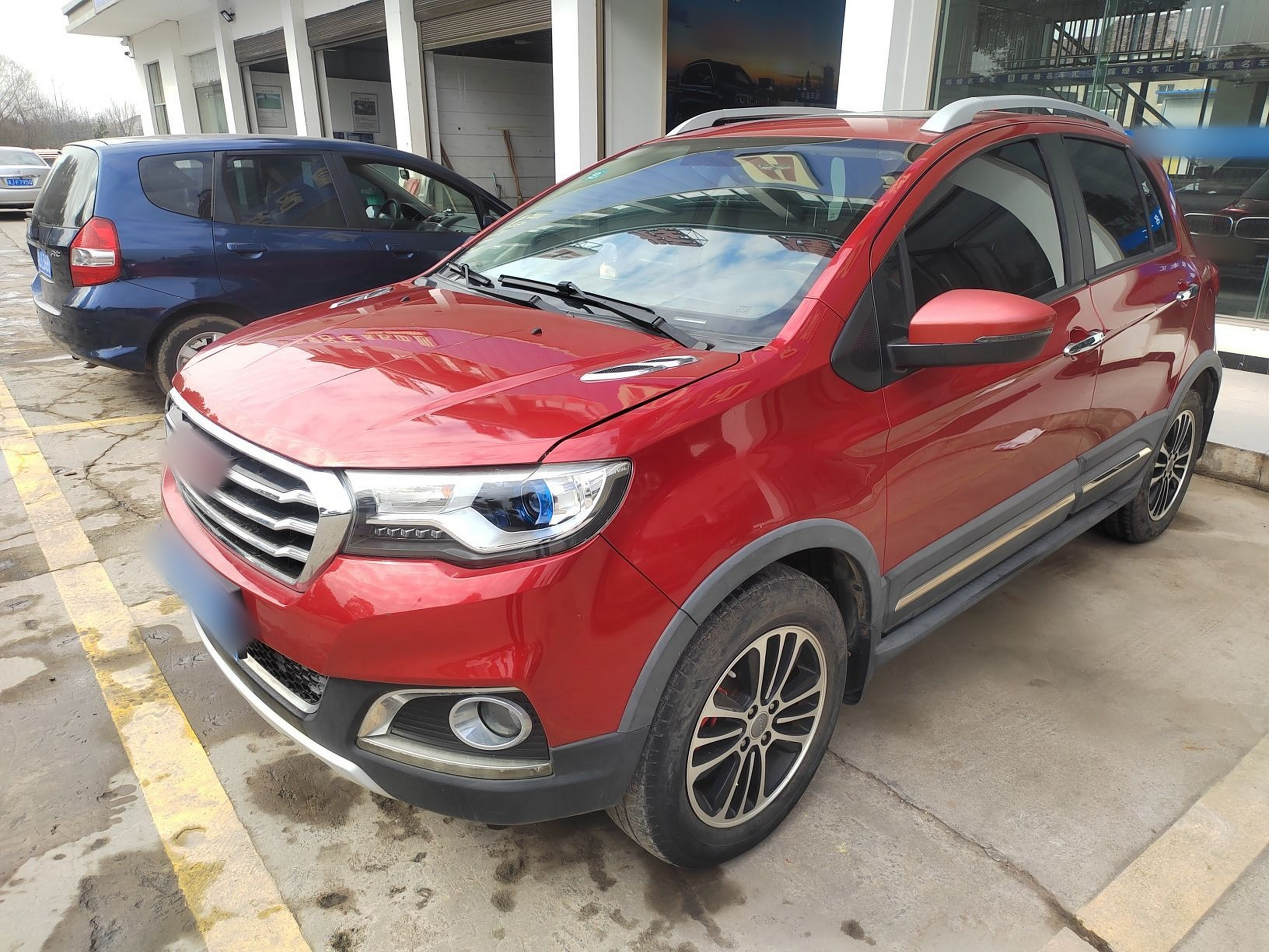 Под передней частью автомобиля