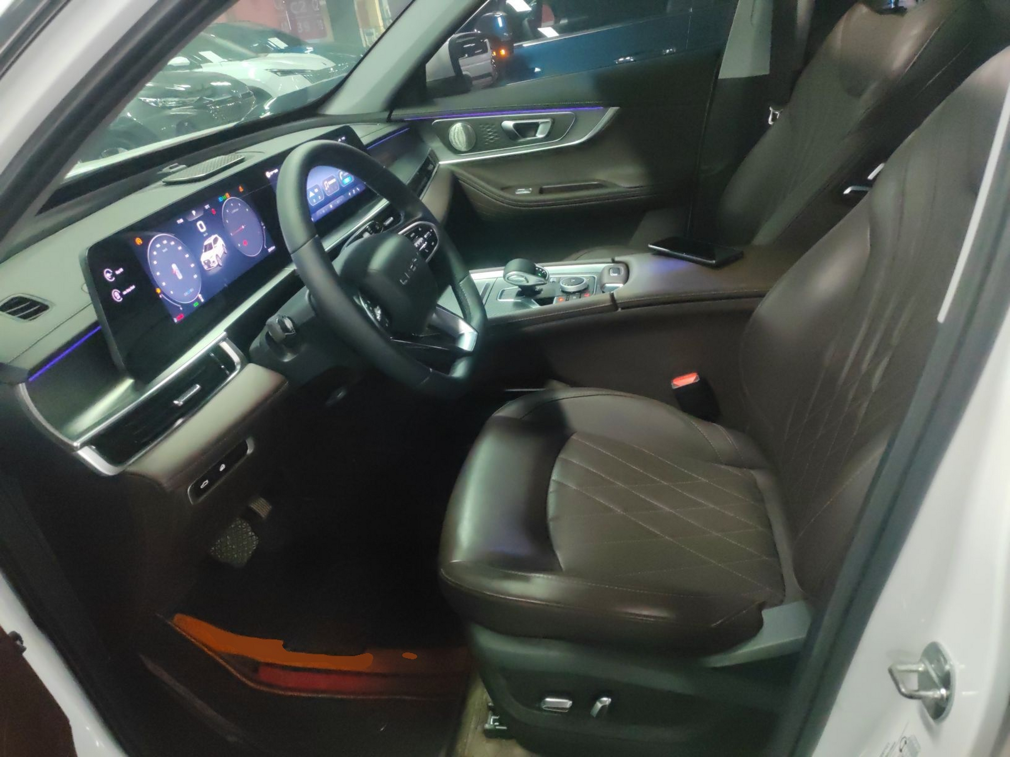 Переднее сиденье в автомобиле