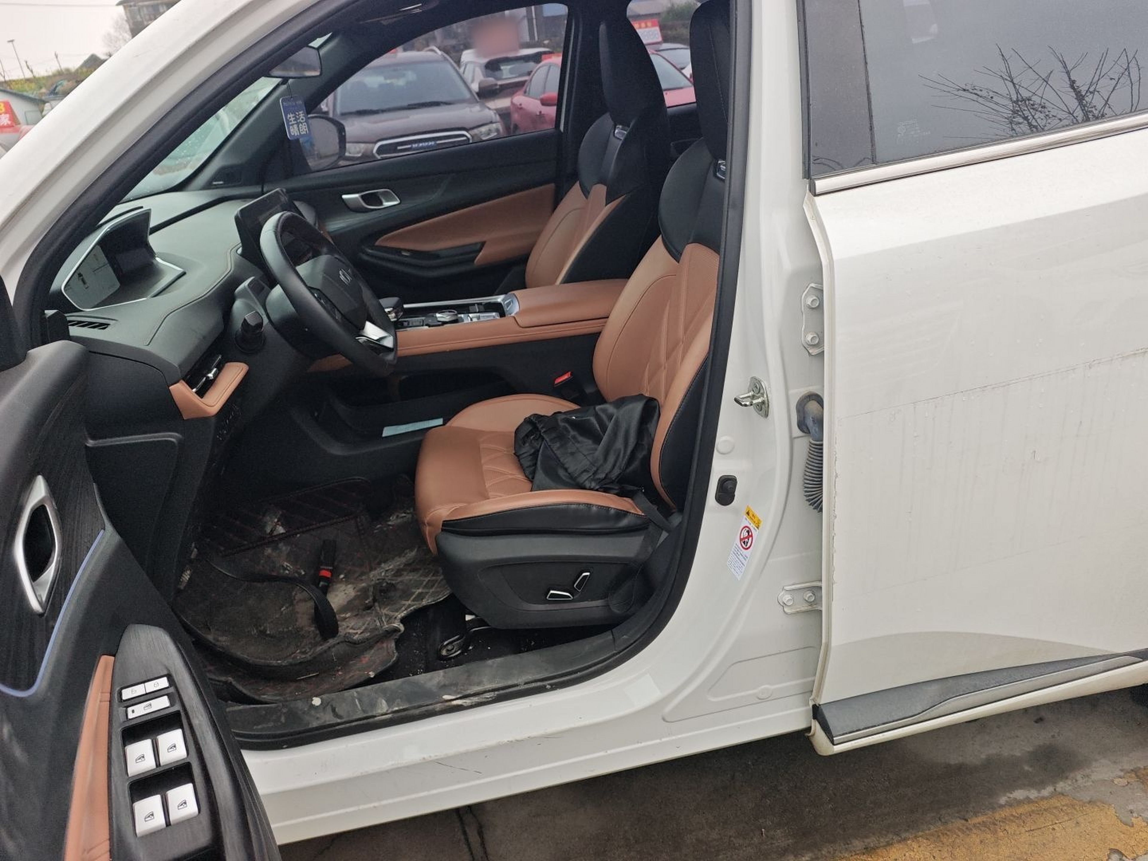 Переднее сиденье в автомобиле